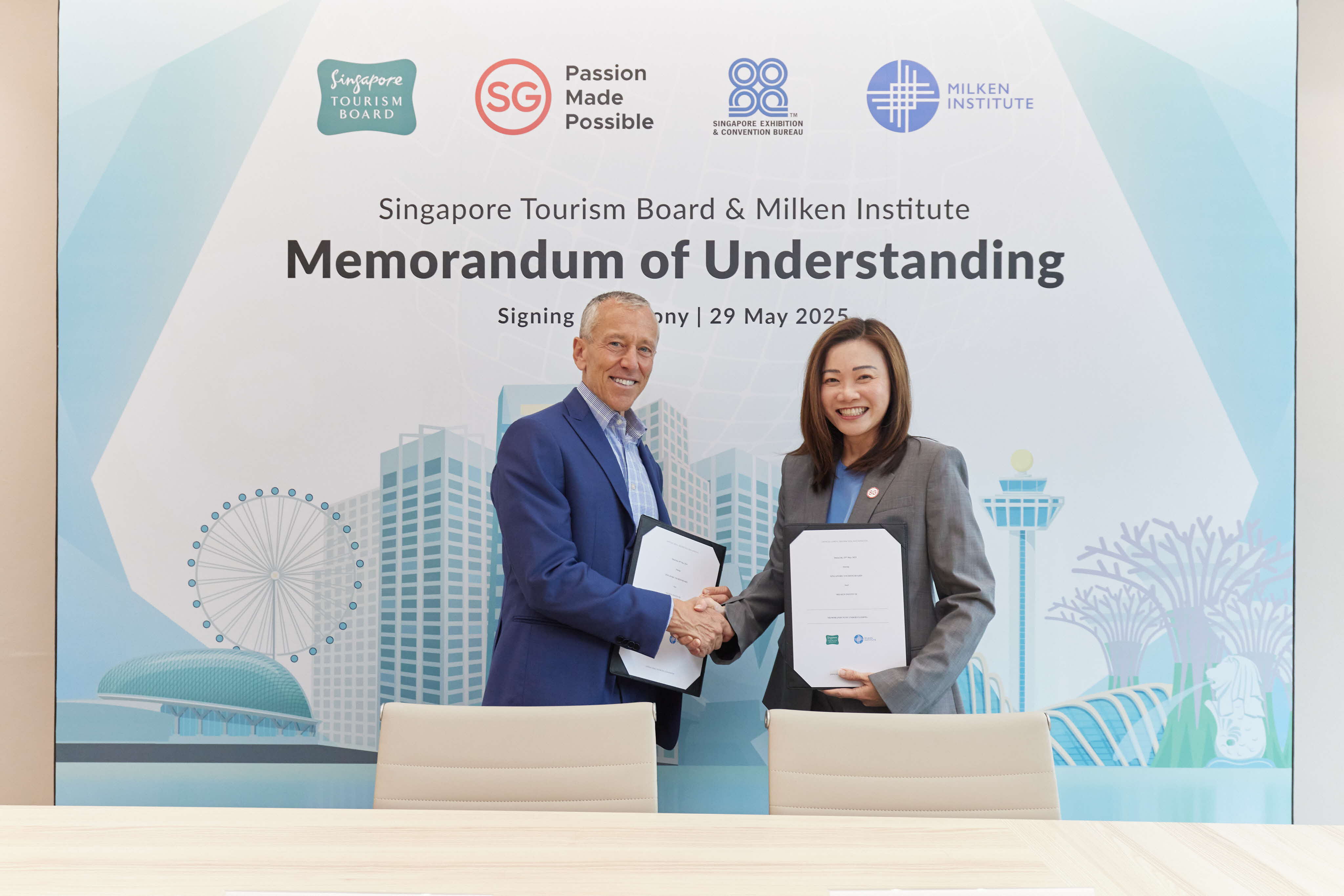 Image 7: Memorandum of Understanding between Singapore Tourism Board and Milken Institute