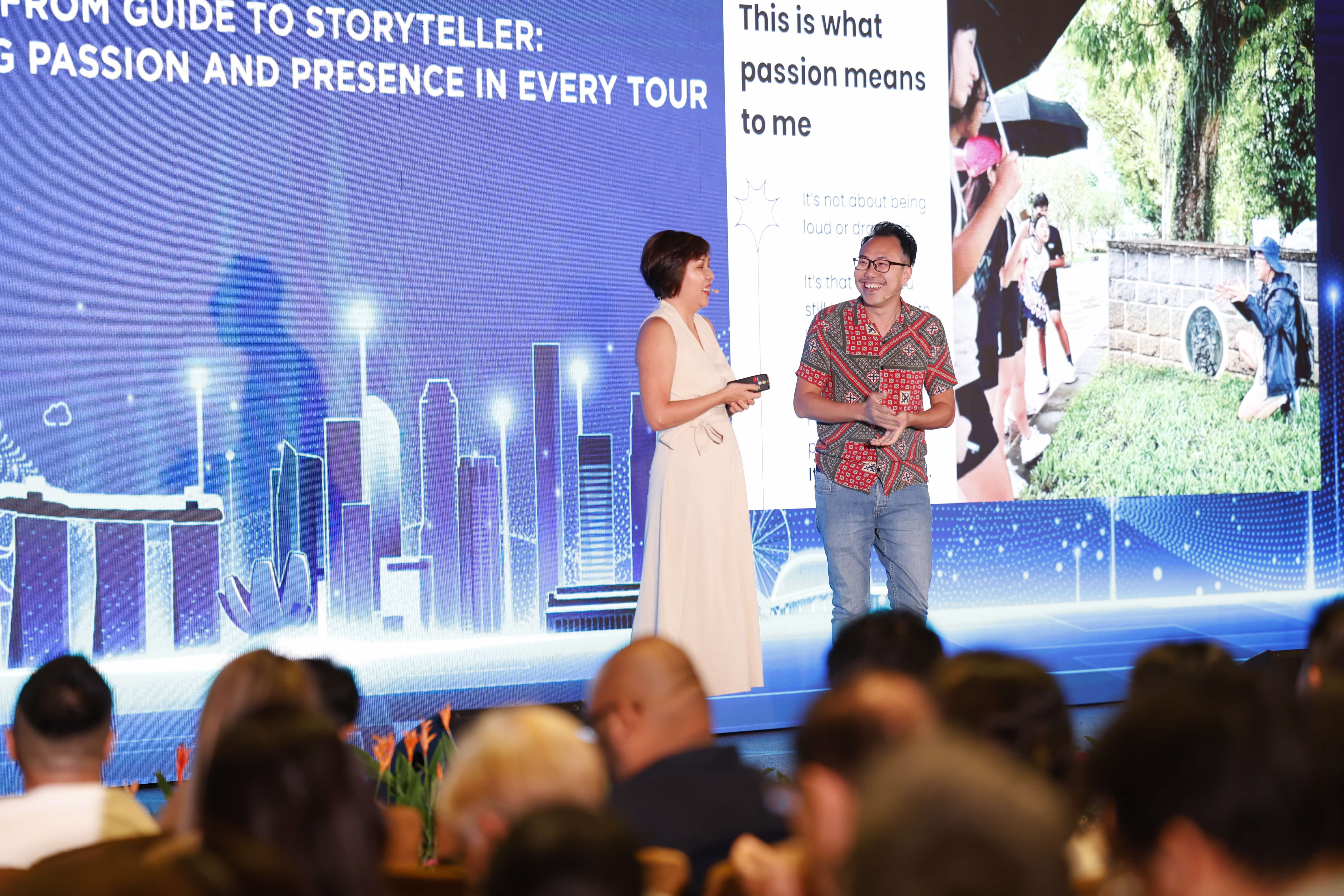 Ms Pei Shyuan Yeo, Everyday Tour Company and Mr Yong Min Ho, The Urbanist Singapore speaking.