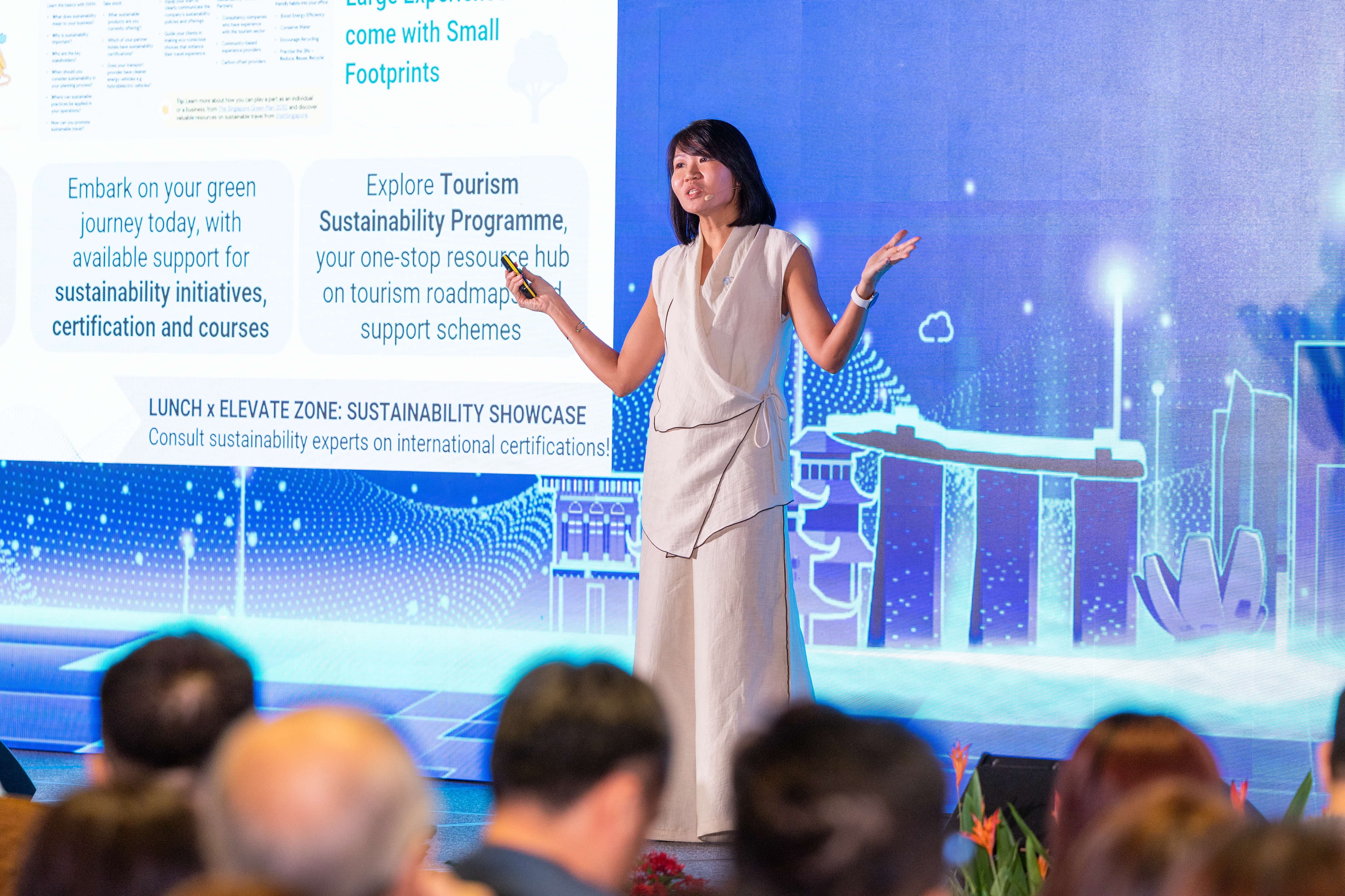 Ms Annie Chang speaking during the “An Update on TATG Initiatives and Plans” presentation.
