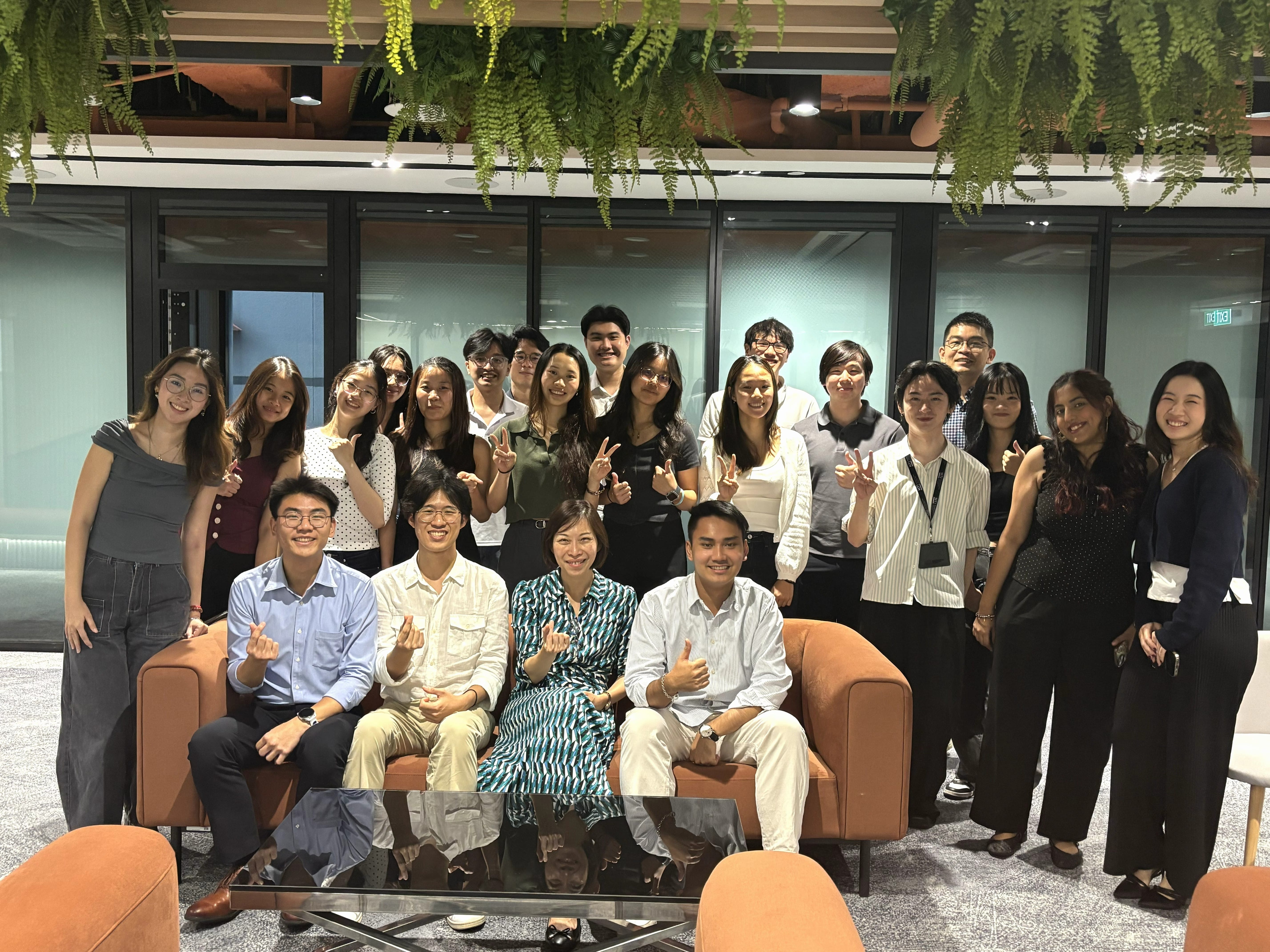 METI interns posing together with DS/TIER.