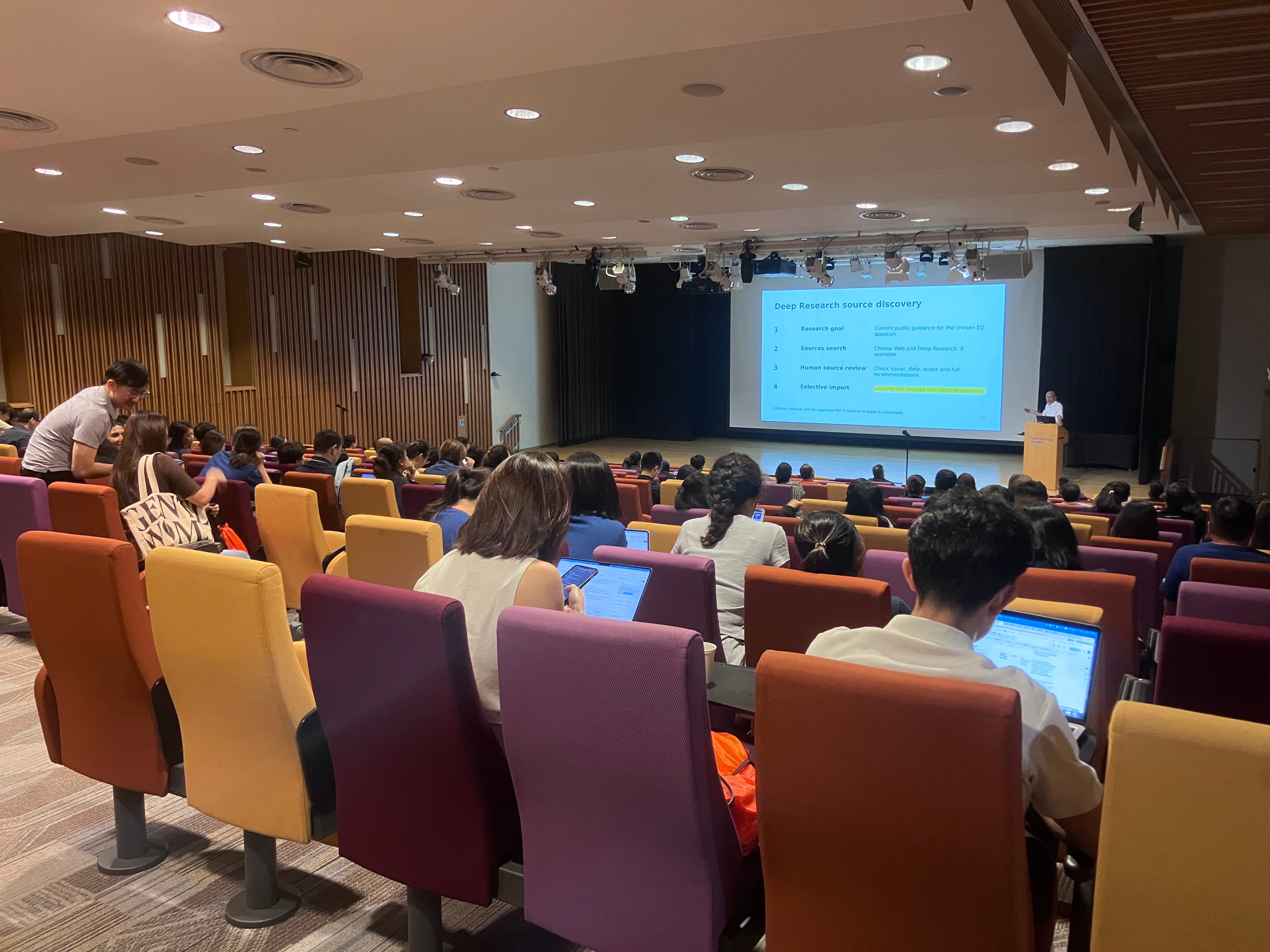 AI workshop facilitated by Dr Vaikunthan and Dr Adeline Ngo 