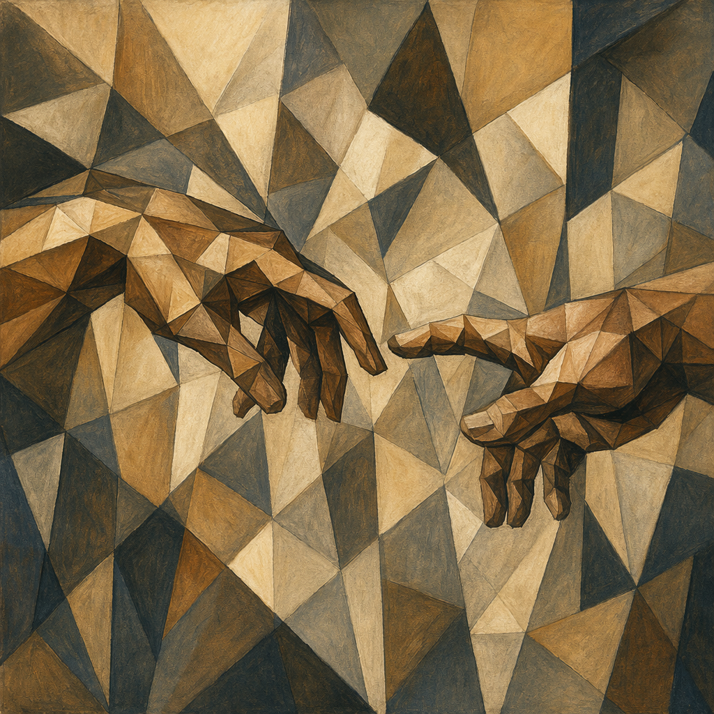 Picture shownig the musculature on two hands