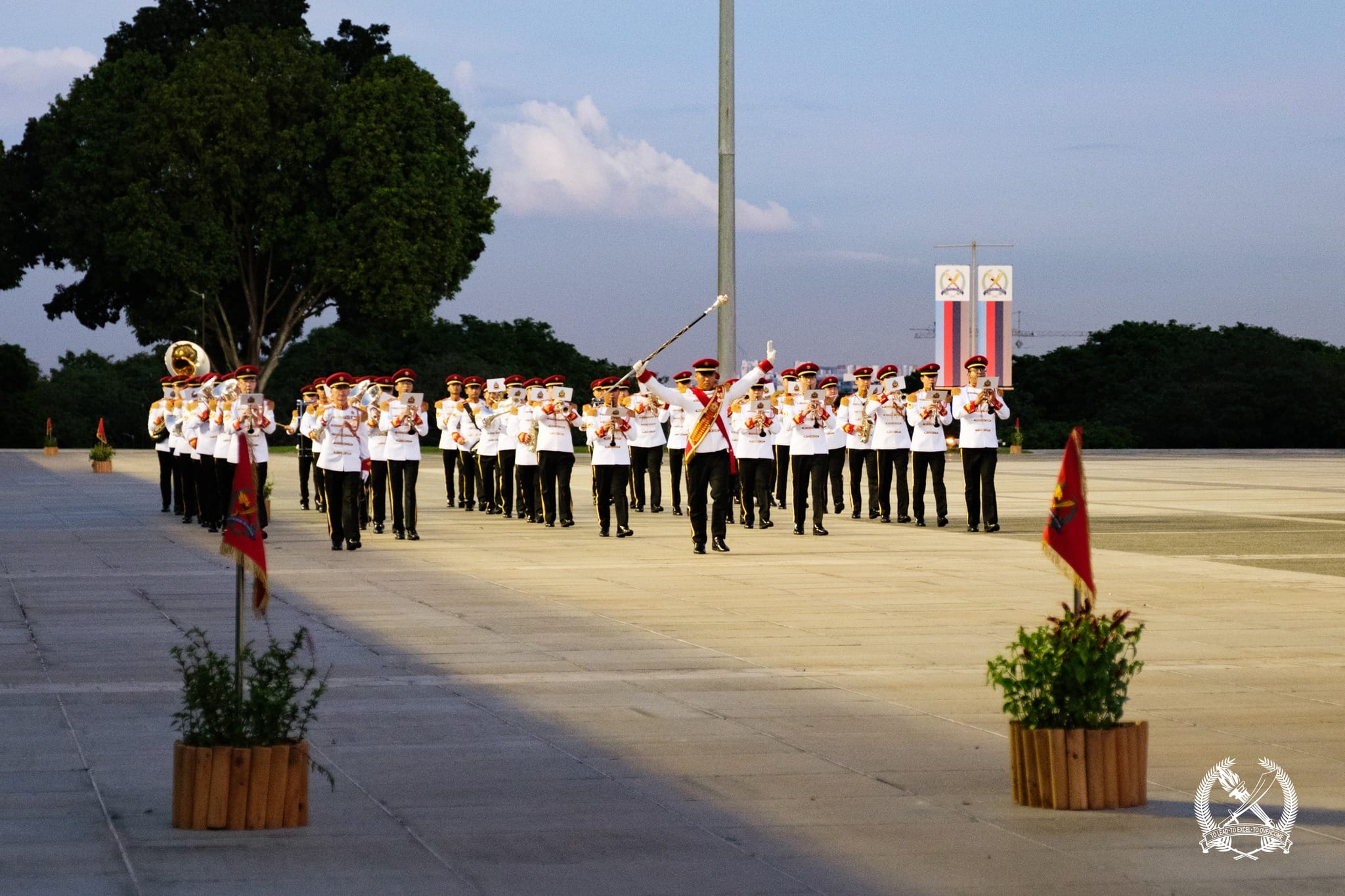 The SAF Ceremonial Band, comprising full-time and operationally ready National Servicemen.