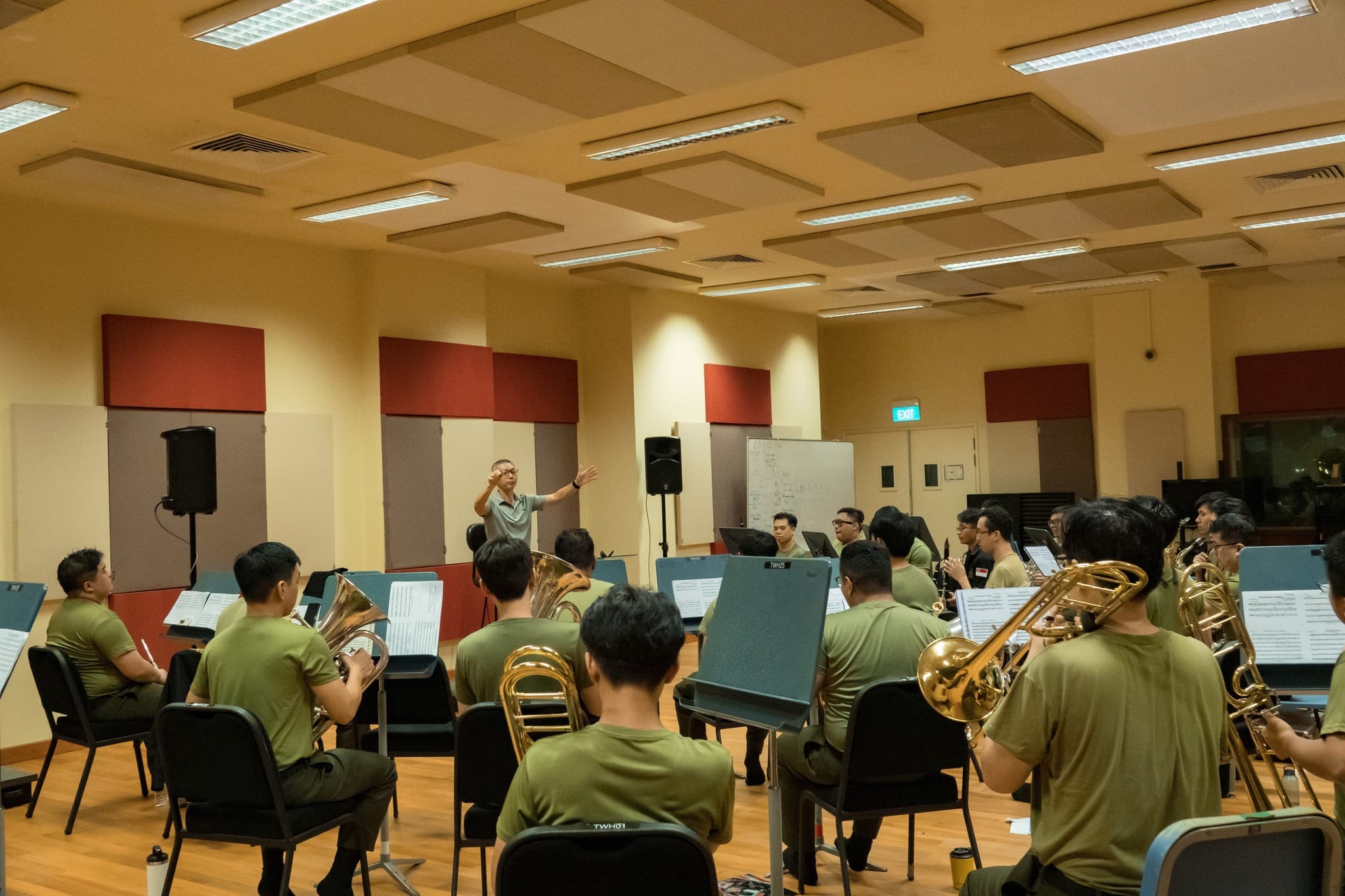 Earlier that week, the SAF Ceremonial Band gathered in the Tonni Wei Hall to rehearse the music for the parade.