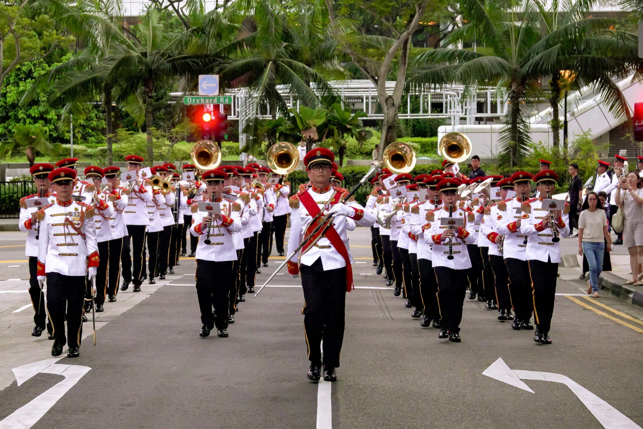 To close the ceremony, the SAF Ceremonial Band marched off to the regimental march of the SAF Band, “Bandstand.”