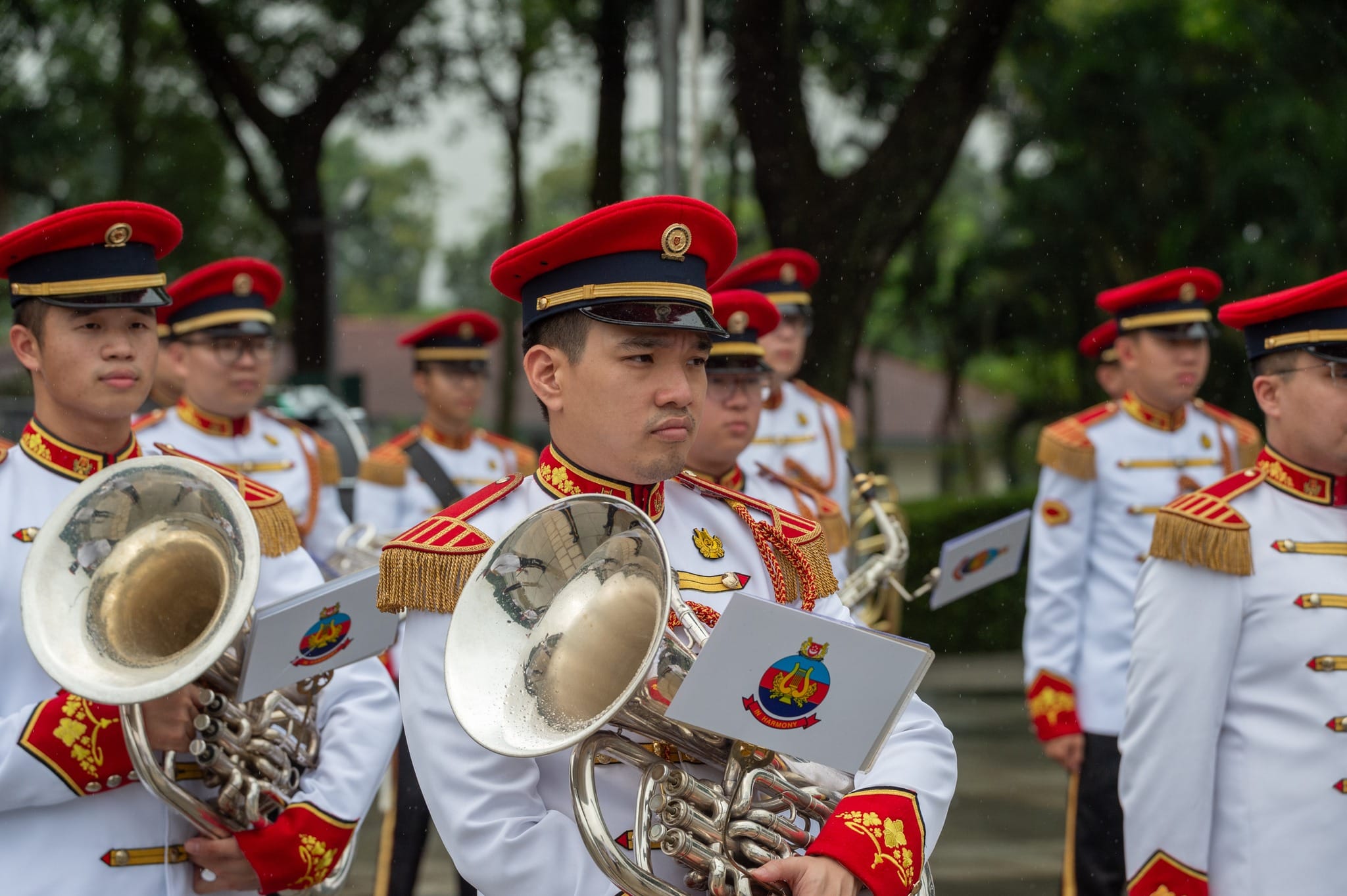 The Euphonium section on parade.