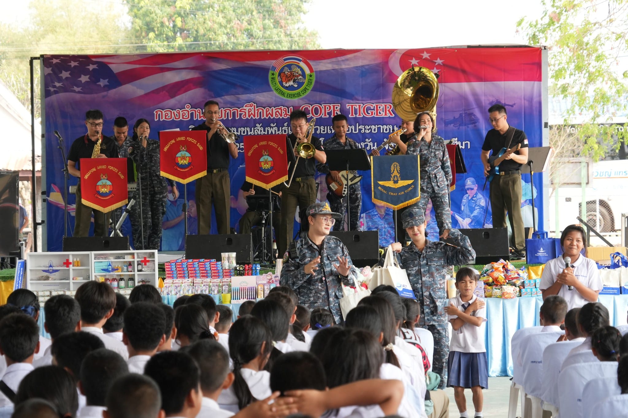Community outreach event for students of Ban Pong Malaengwan School.