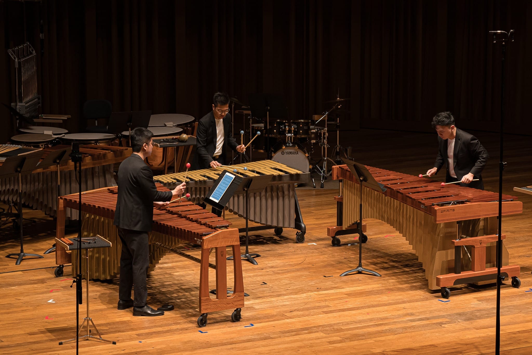 This is the alt textFollowing up was a performance by Morse Percussion of “Arch” by Dr Robert Casteels.