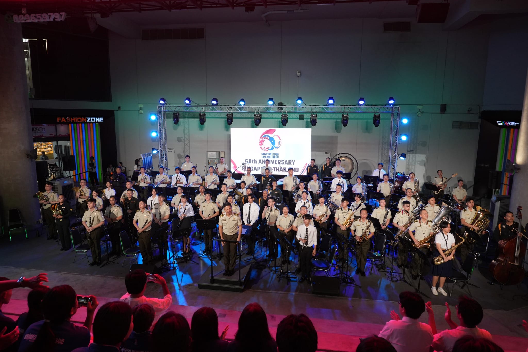 the SAF Central Band performed in a joint concert with musicians from the CU Symphonic Band and the Royal Thai Army Band