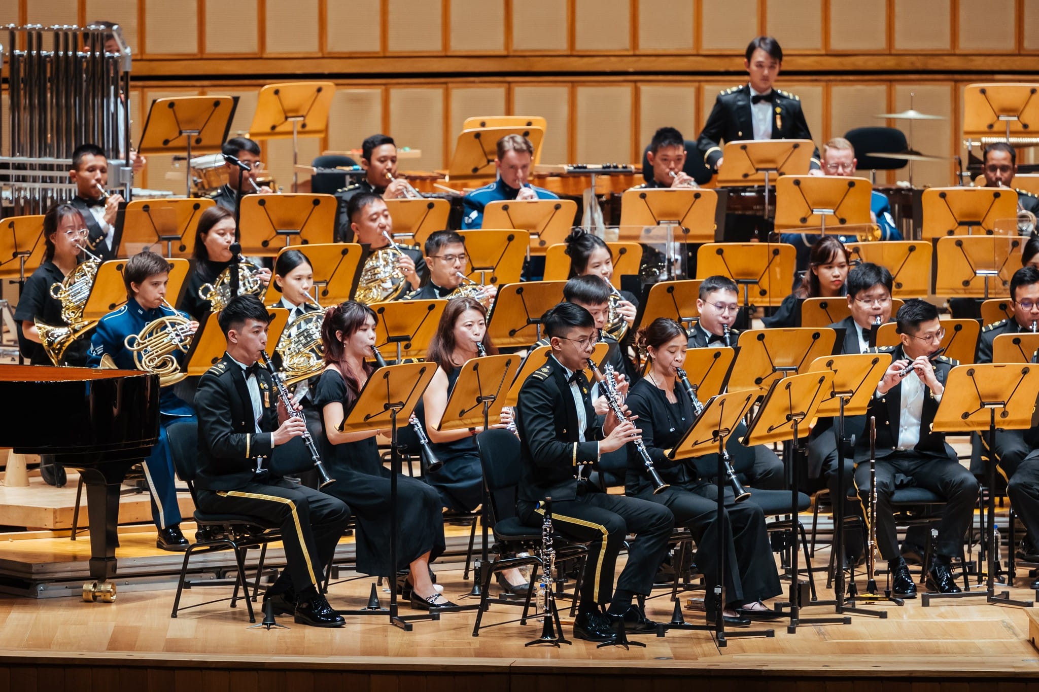 The SAF Central Band in performance.