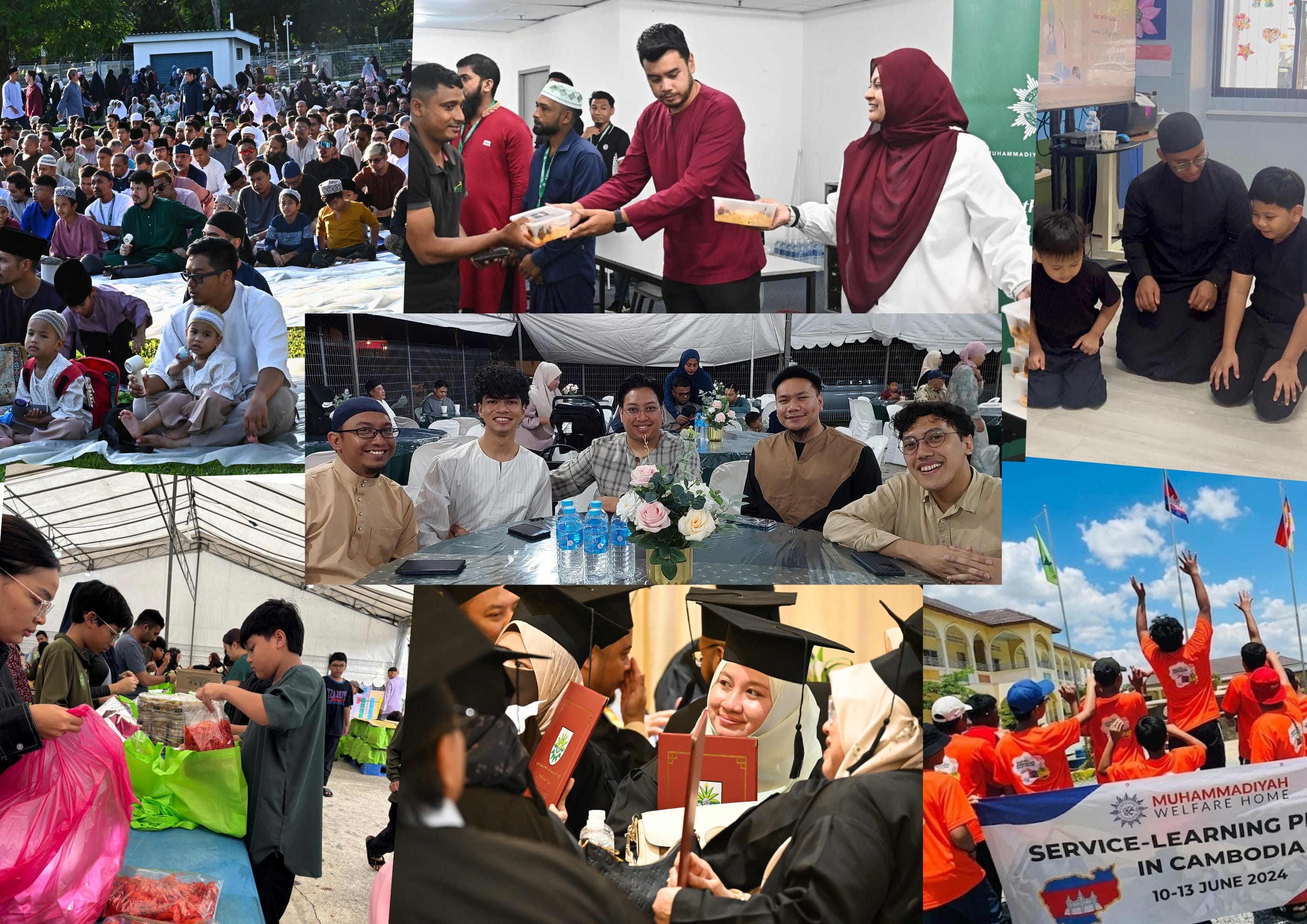 This is a photo collage of the organisation