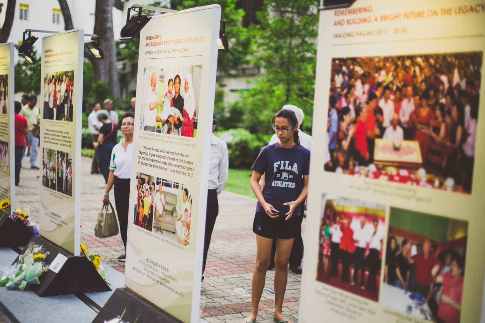 Photos from memorial