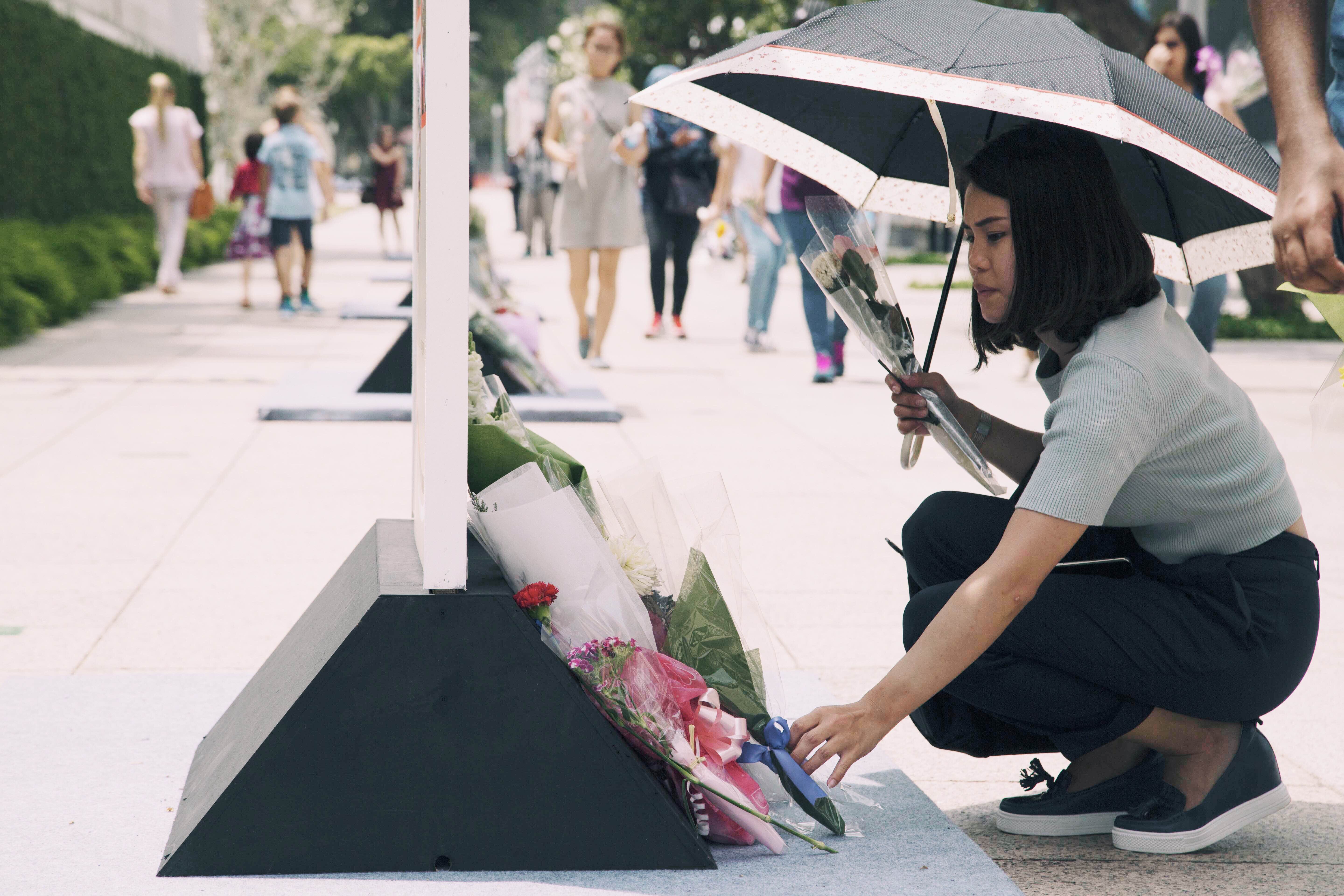 Photos from memorial