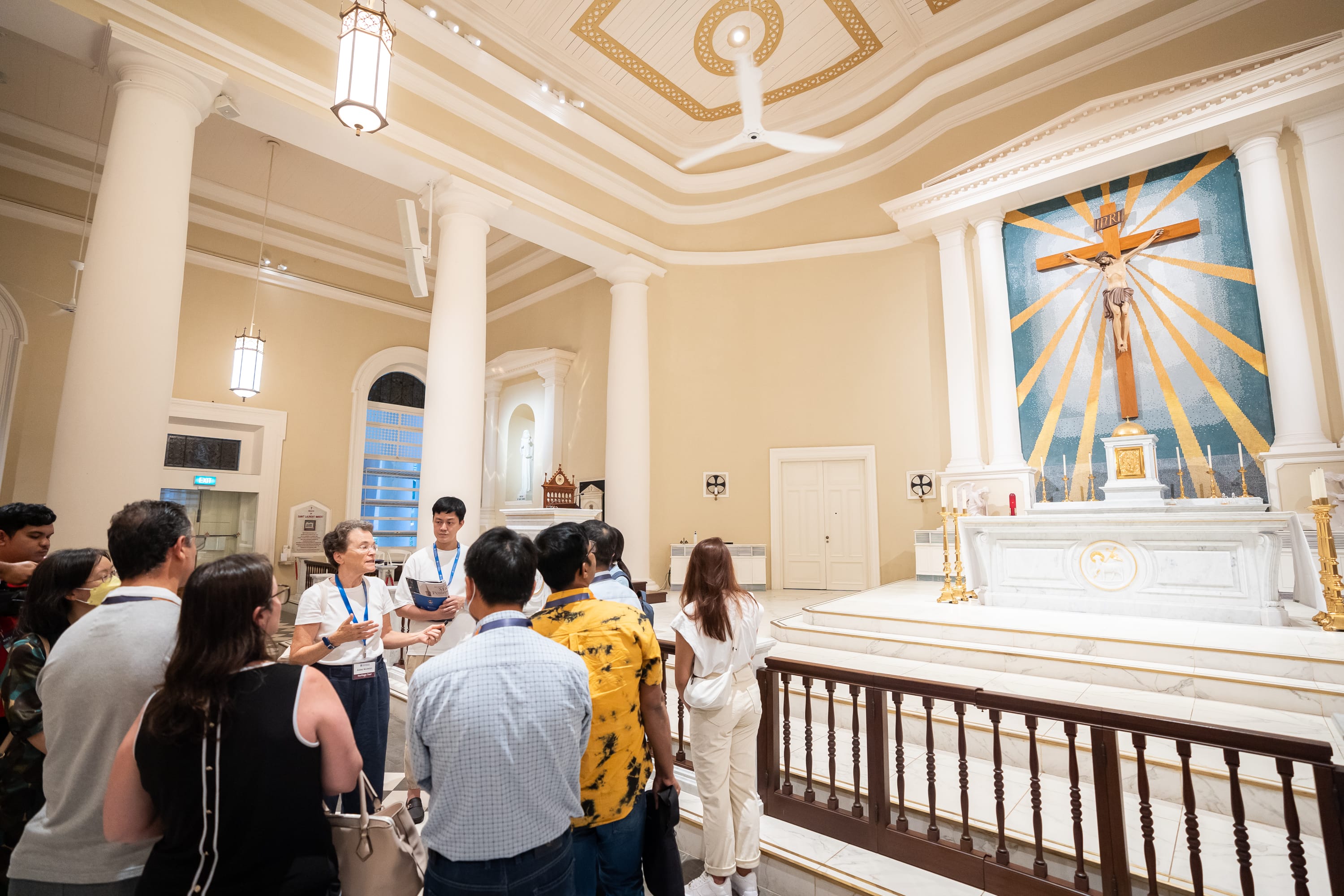 Photo of delegates visiting Cathedral of the Good Shepherd