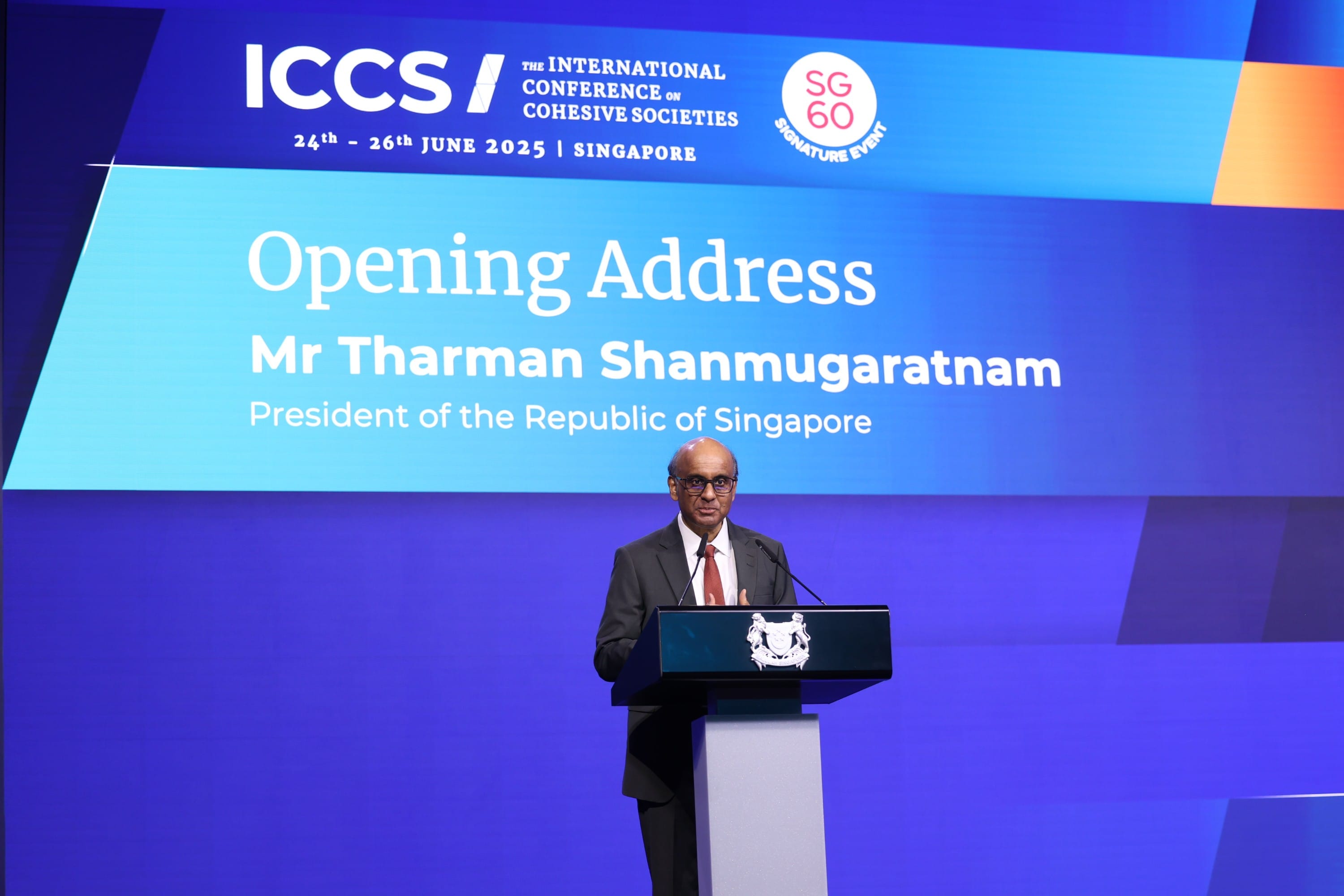 Photo of President Tharman's Opening Address at ICCS 2025