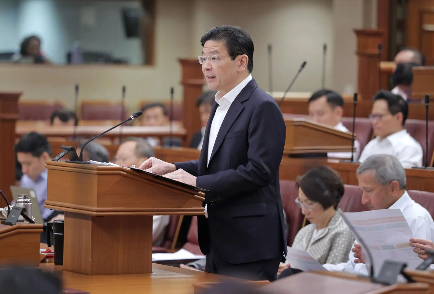 PM Wong during Budget announcement