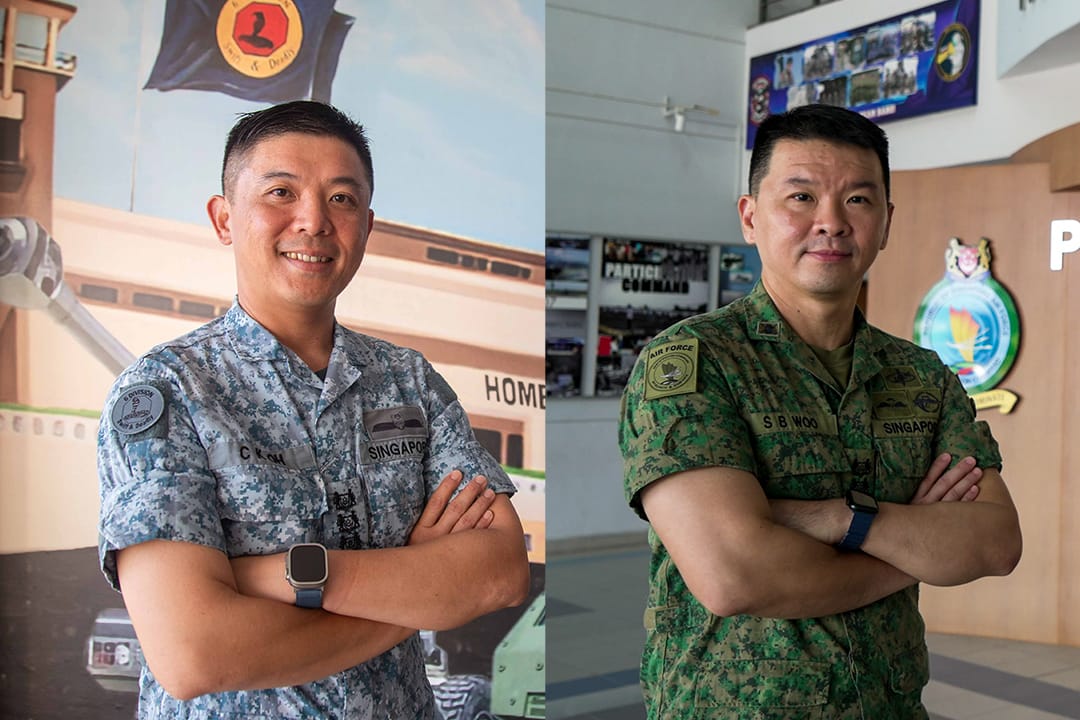COL Oh and COL Woo in uniform, side by side.