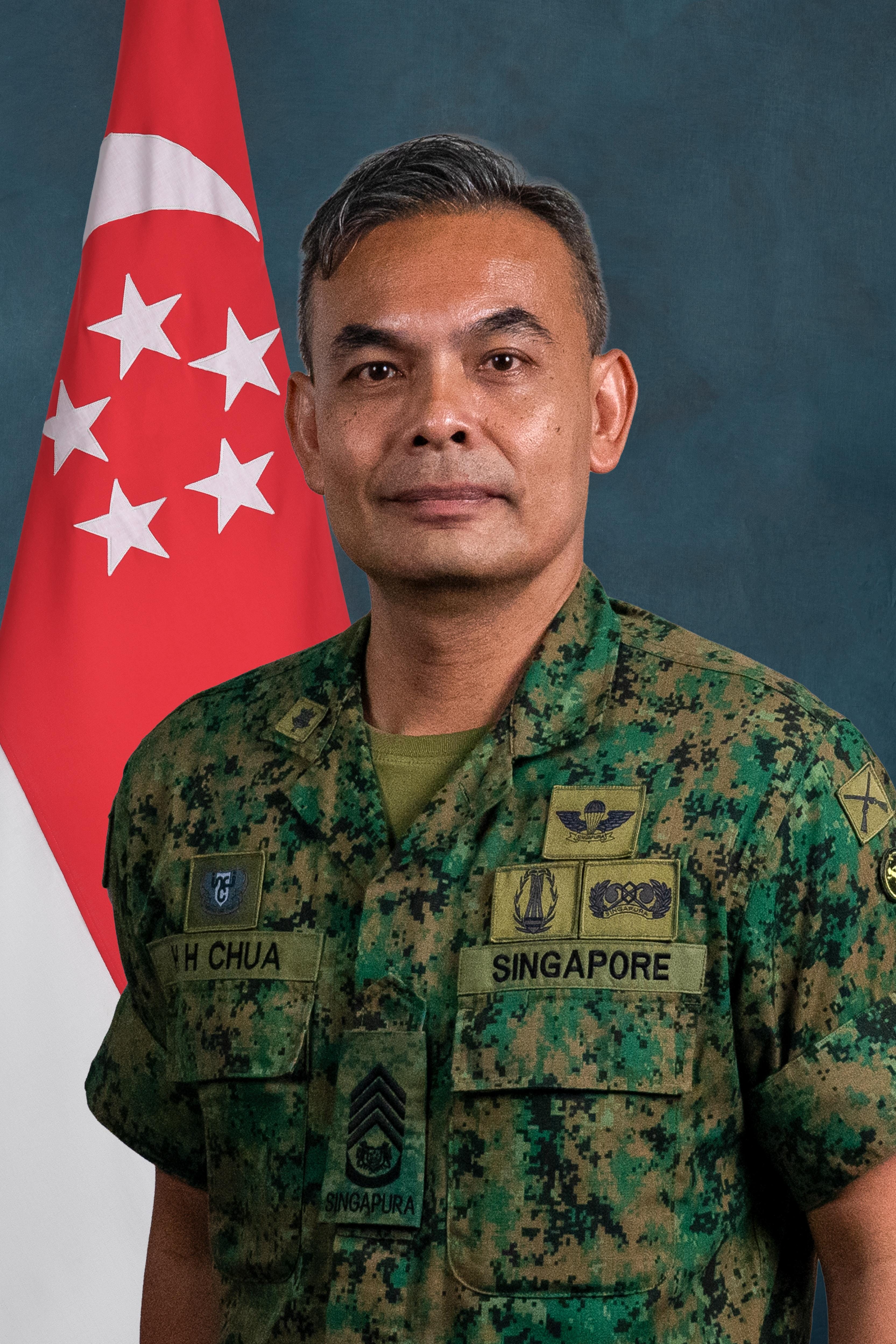 Portrait of SWO Chua Hong Hup, Sergeant Major of the Army
