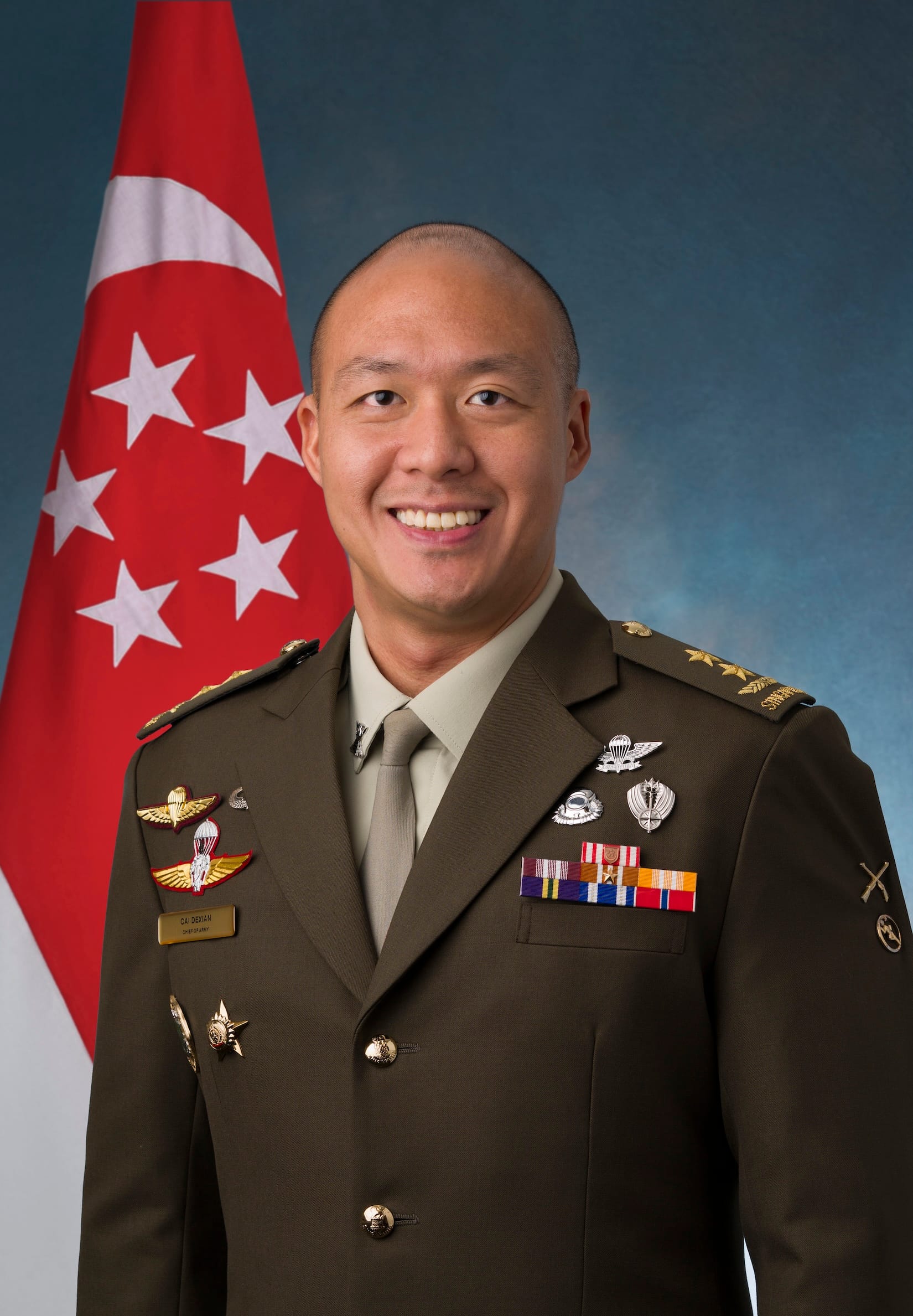 Chief of Army Brigadier-General Cai Dexian