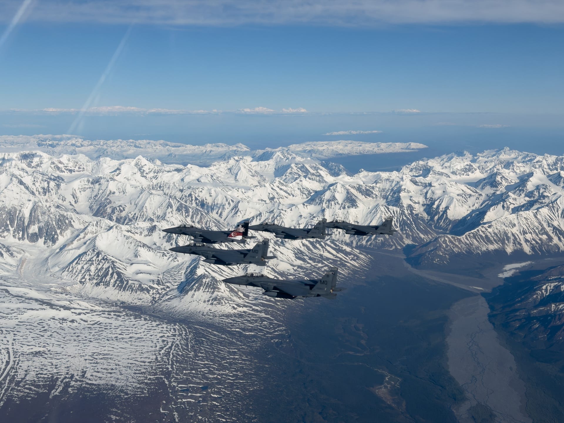 The Republic of Singapore Air Force (RSAF) F-15SGs at Exercise Red Flag - Alaska, hosted by the United States Air Force (USAF).