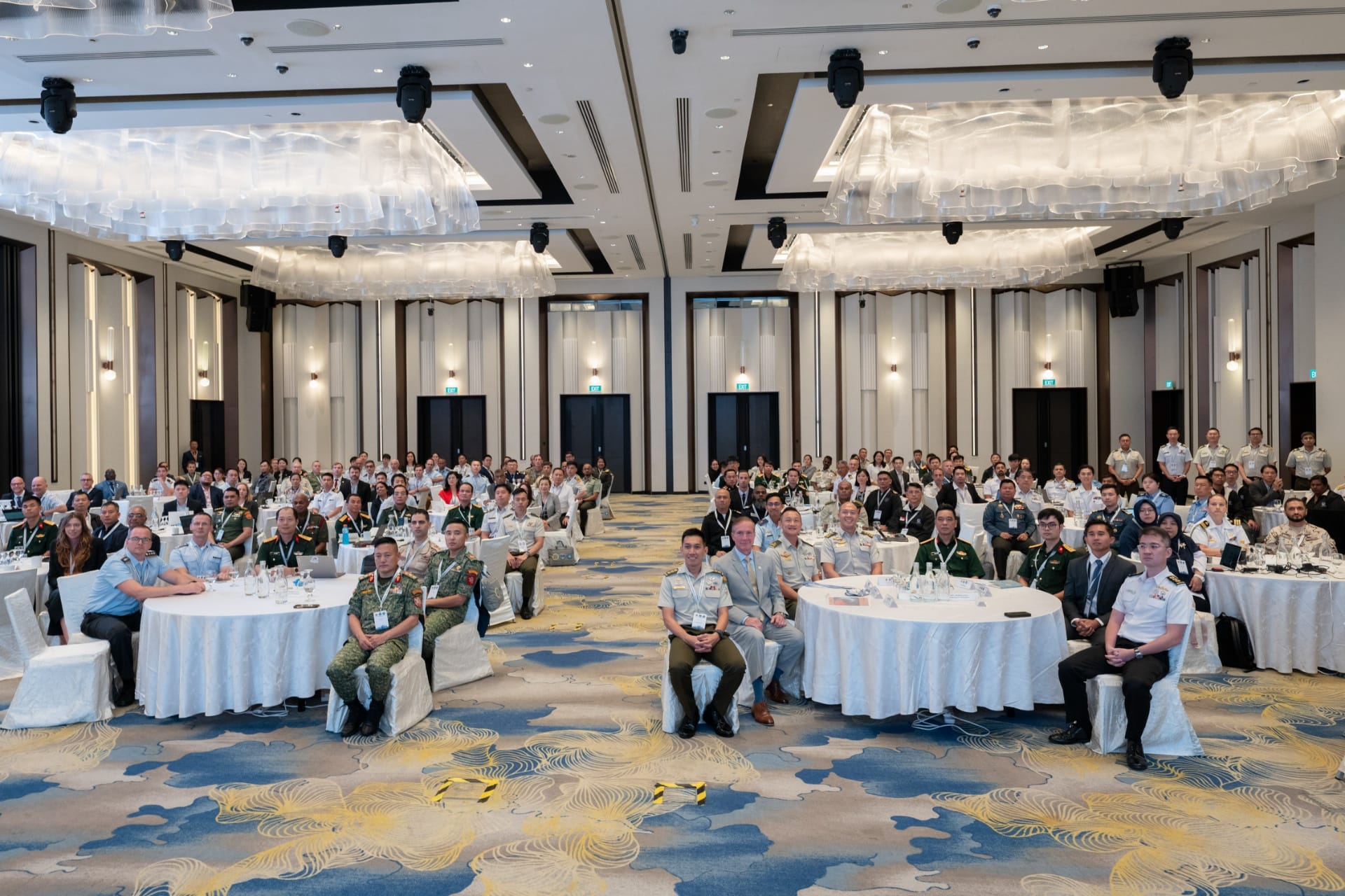 Group photo of Ex COORES 2025 participants from 39 militaries and 37 civil organisations.