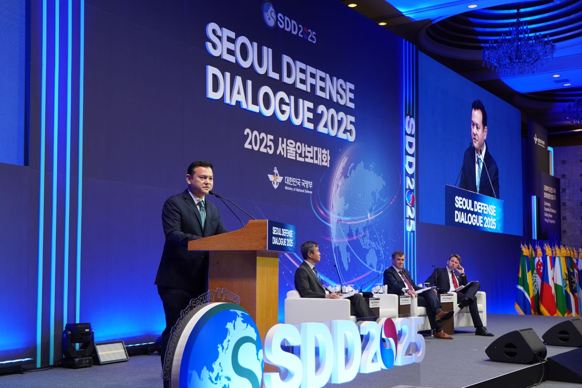 Senior Minister of State for Defence Mr Zaqy Mohamad speaking at a plenary session on the topic of “Strengthening Future