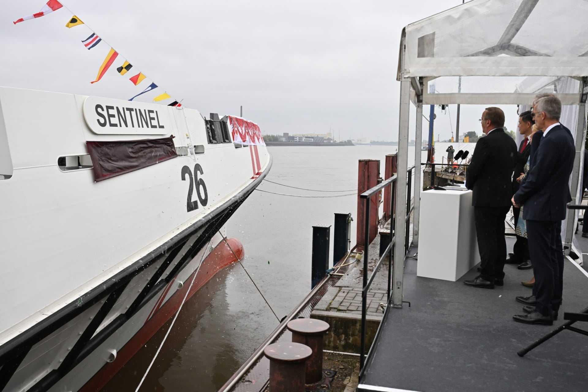 The Republic of Singapore Navy’s First Offshore Patrol Vessel, OPV Sentinel was launched in Berne, Germany.