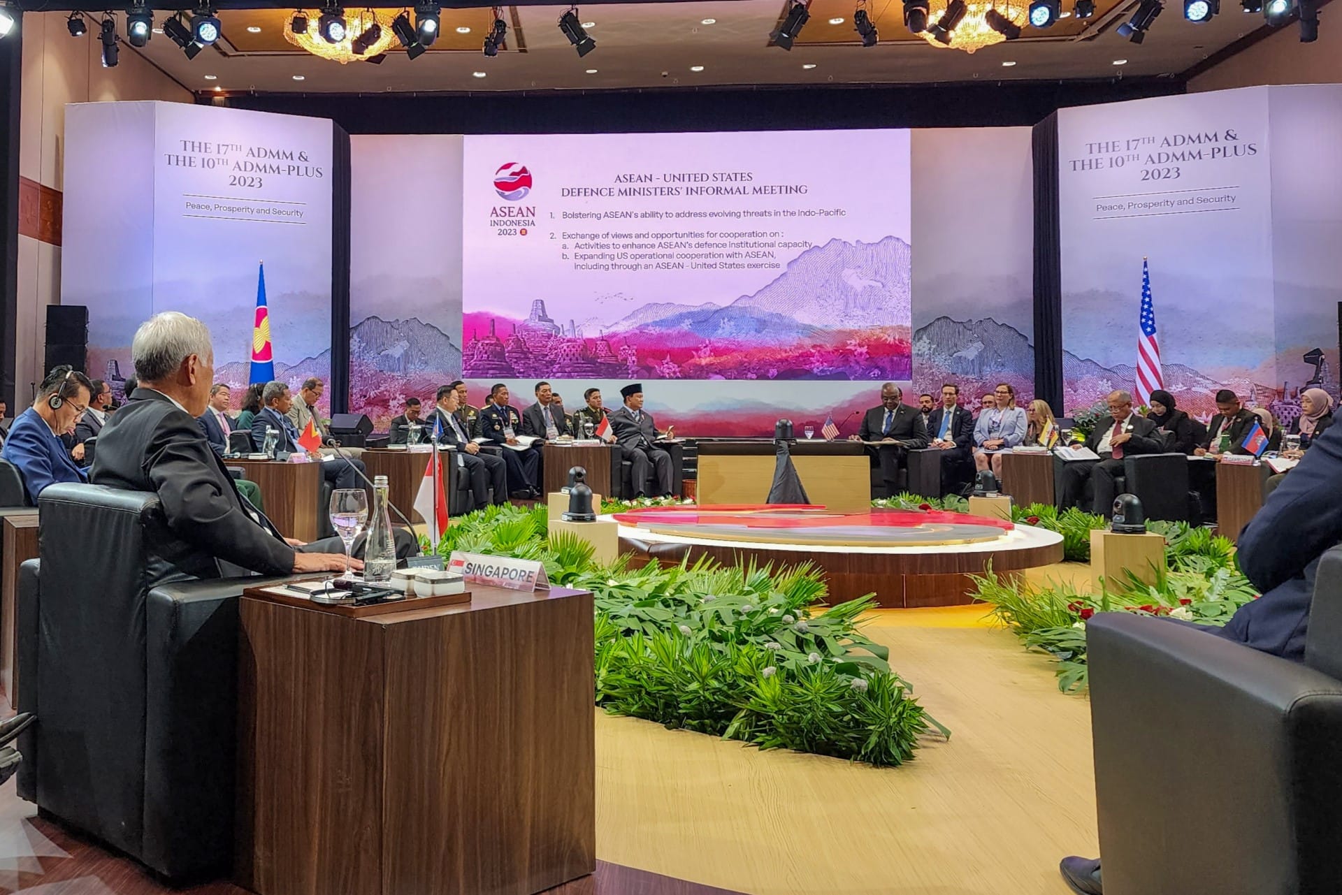 The ASEAN-US Defence Ministers' Informal Meeting at the sidelines of the 17th ADMM.