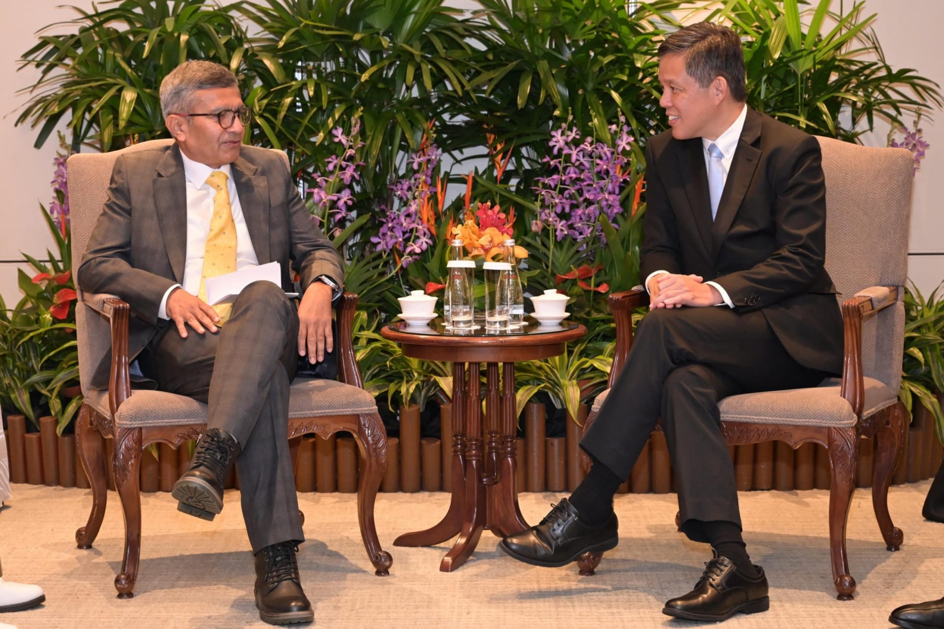 India Defence Secretary Rajesh Kumar Singh met with Mr Chan on the sidelines of the 23rd Shangri-La Dialogue.