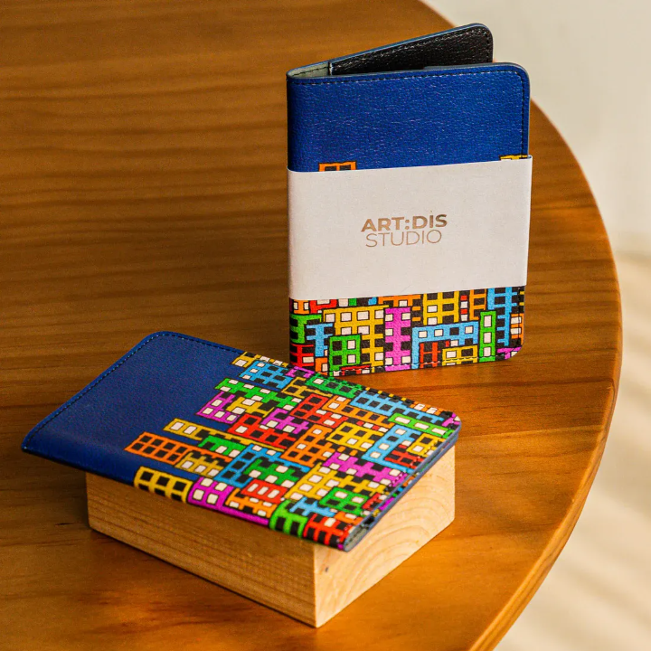 Passport holders with design by artists from ART:DIS