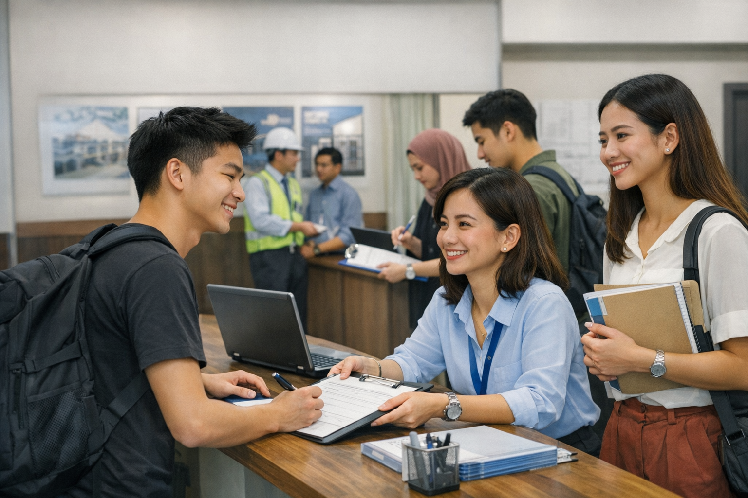 Registration at College for Work-Study Diploma