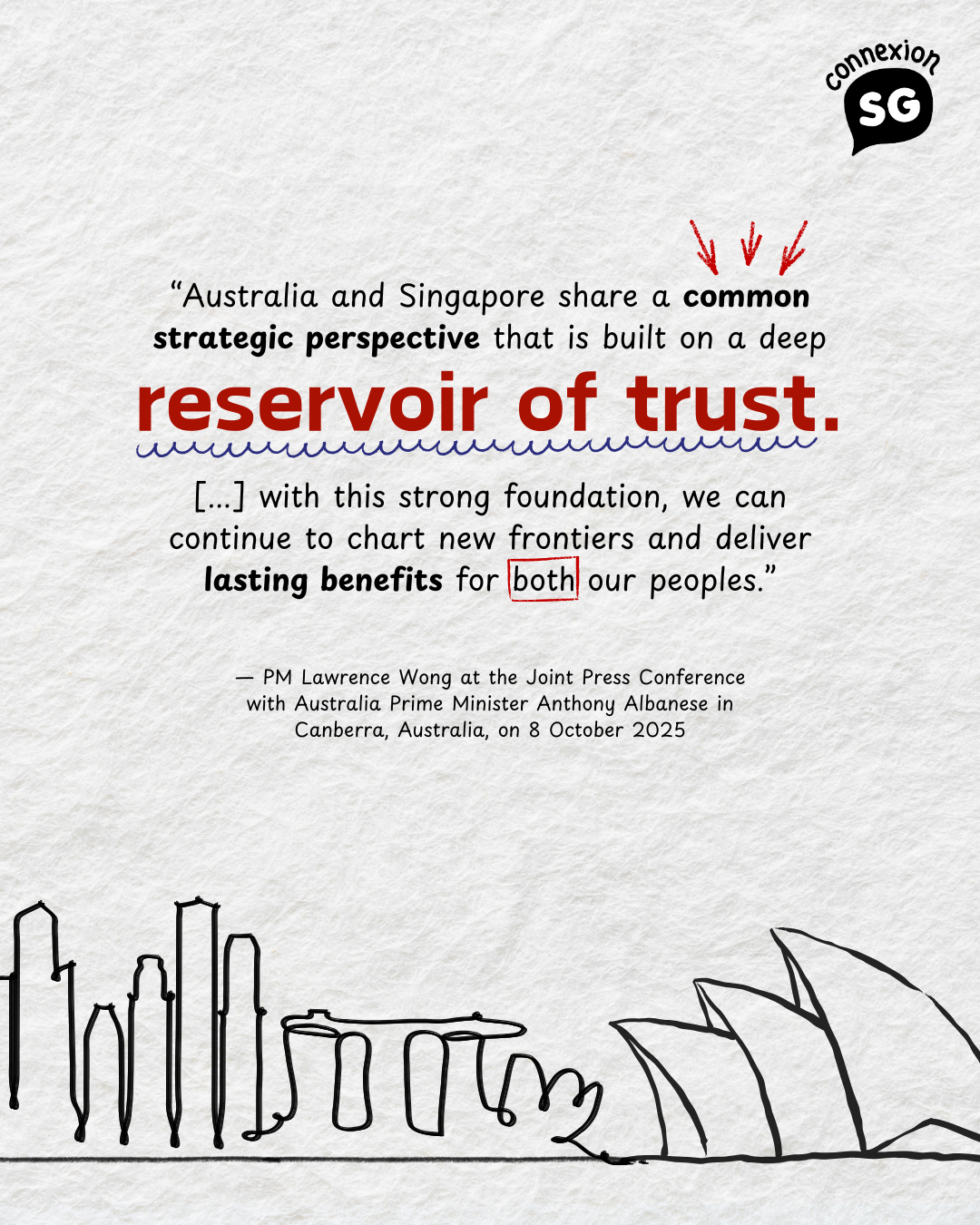 PM Wong: Partnership built on a deep reservoir of trust. (8 Oct 2025)