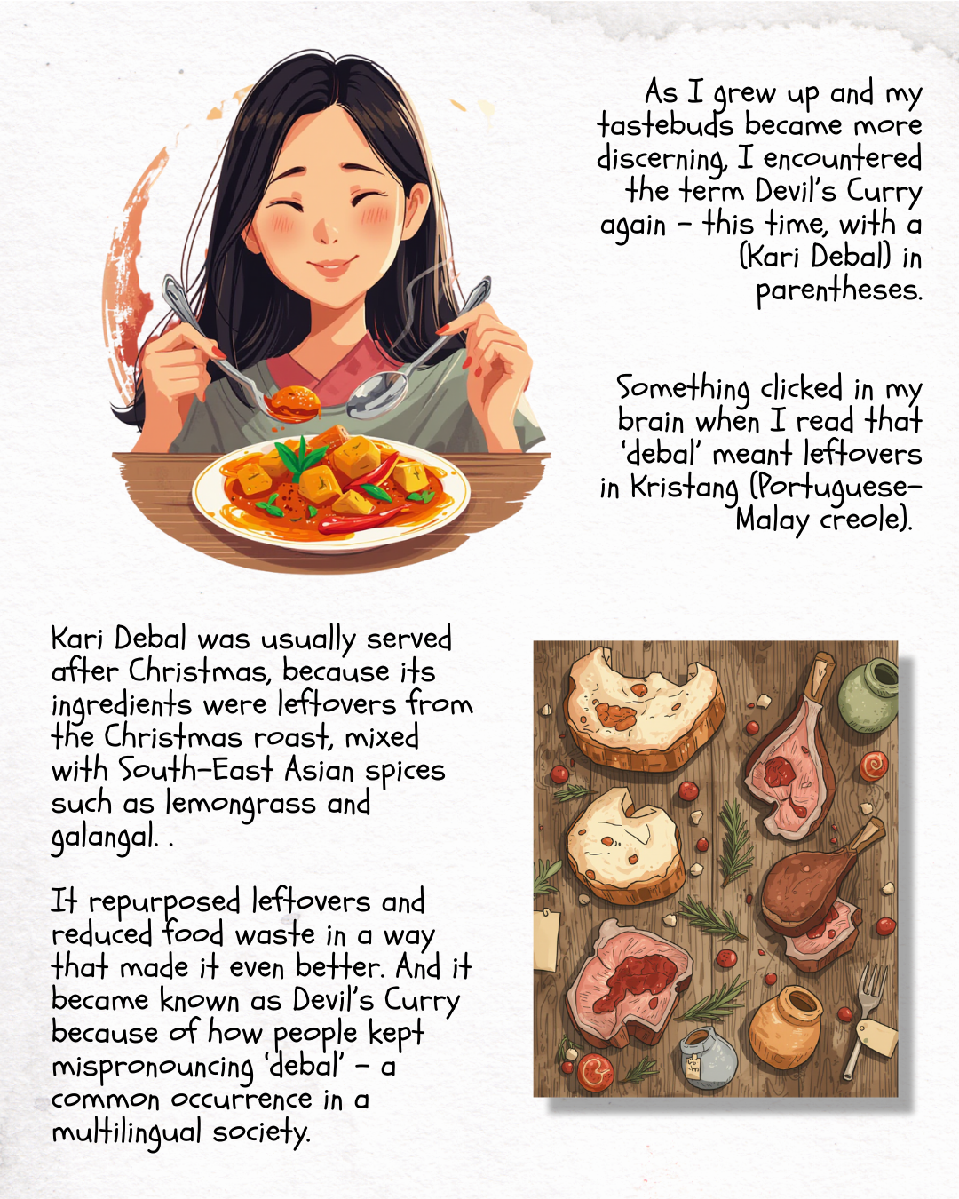 Author discovers Devil's Curry is also called Kari Debal
