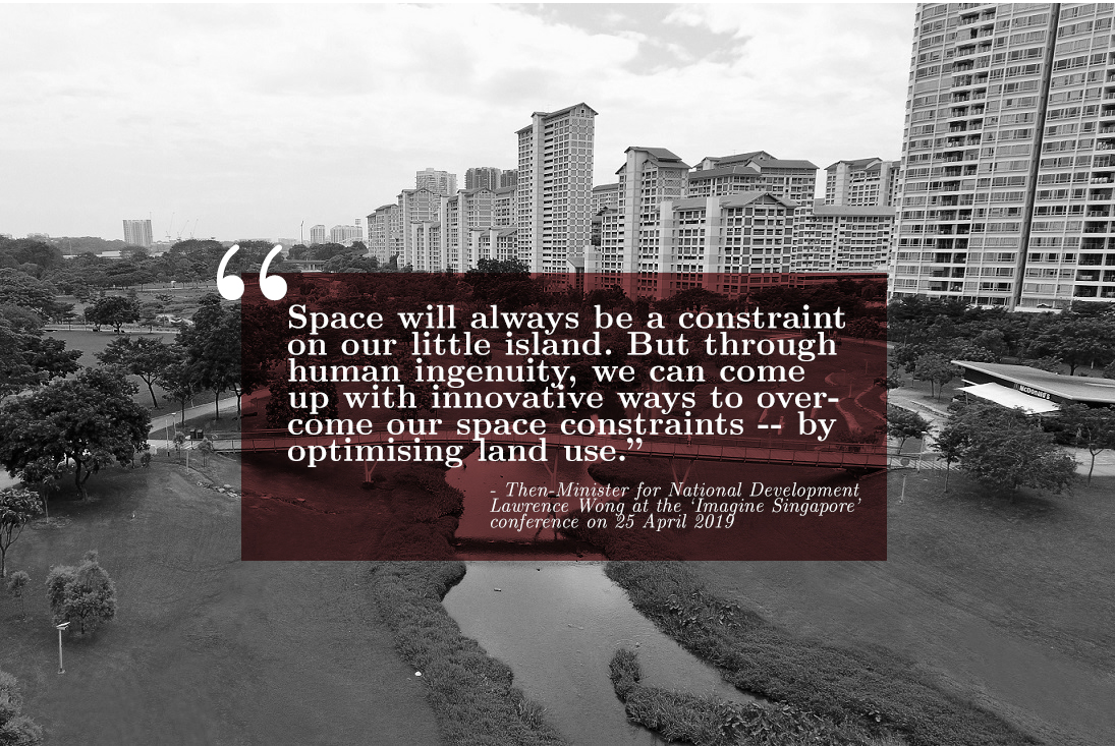 Quote from then-Minister for National Development Lawrence Wong