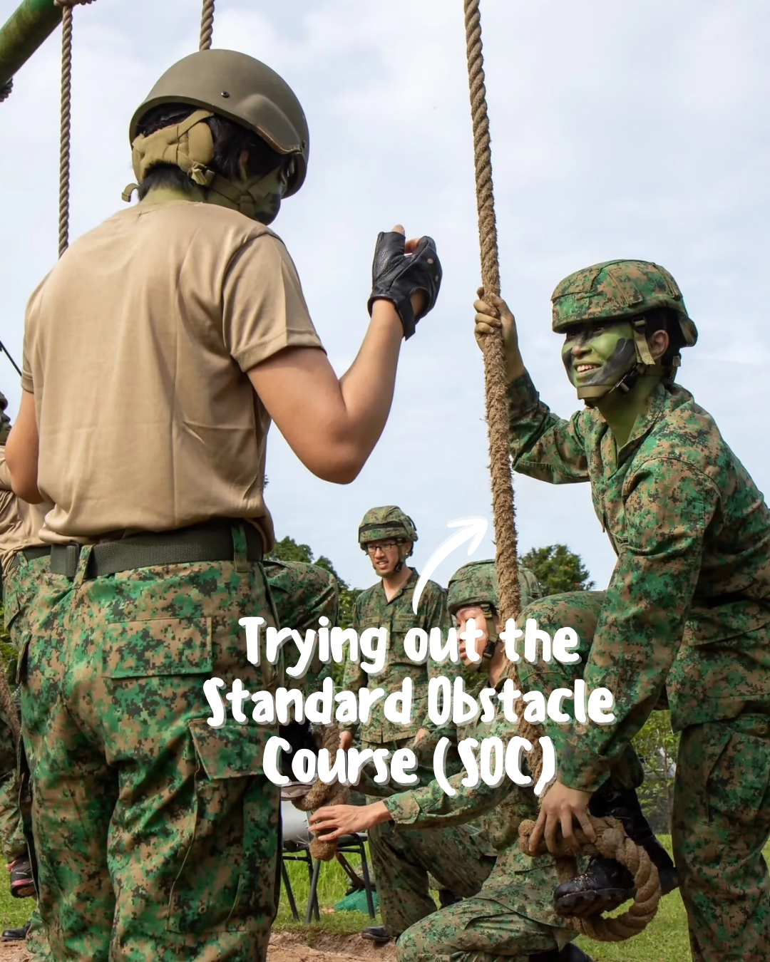 WBC25 participants undergoing the Standard Obstacle Course (SOC).
