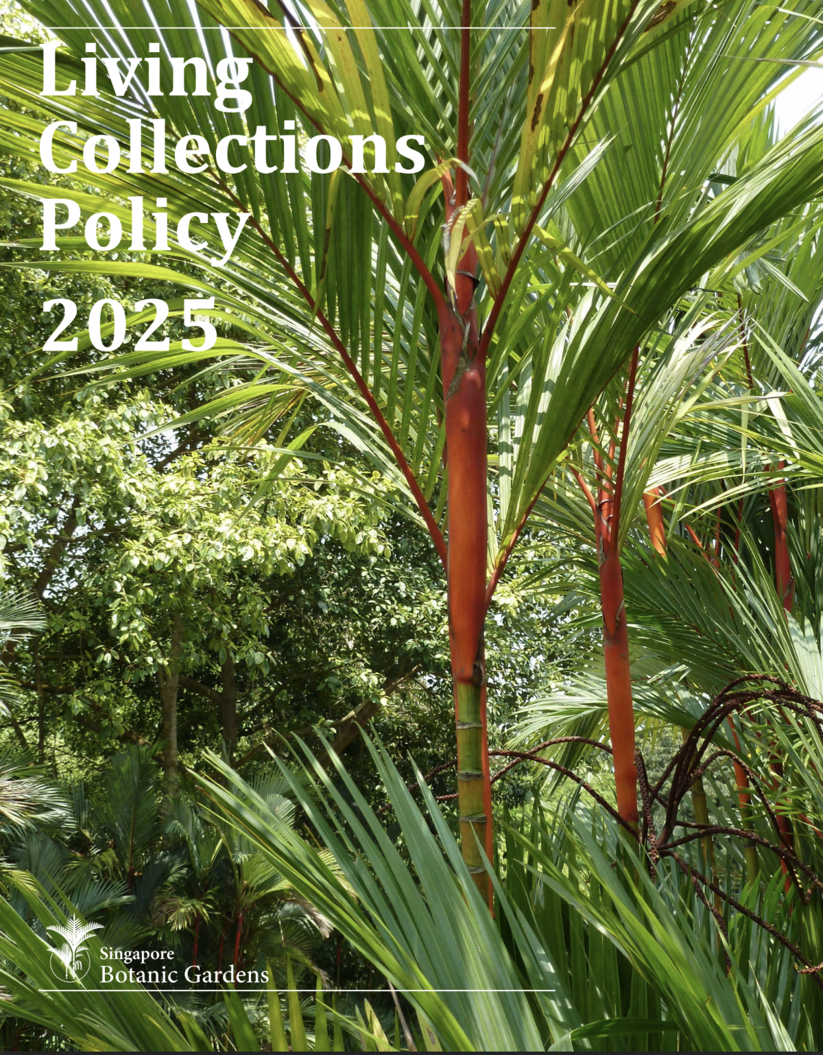Cover Photo of Living Collections Policy Document