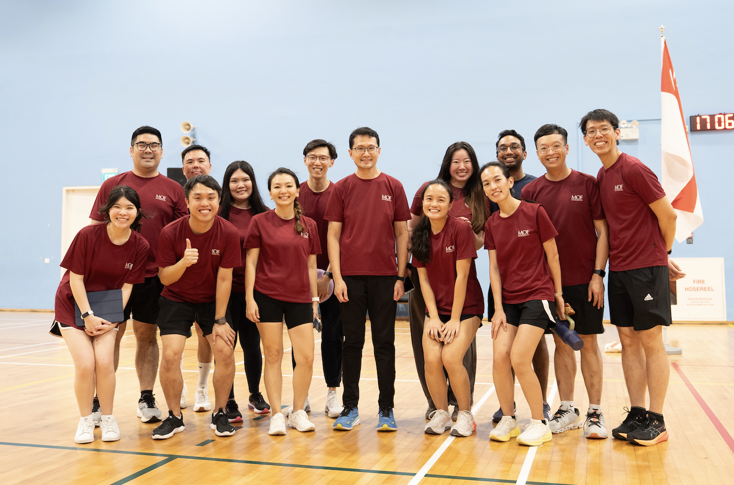 Photo of MOFers at MOF sports day