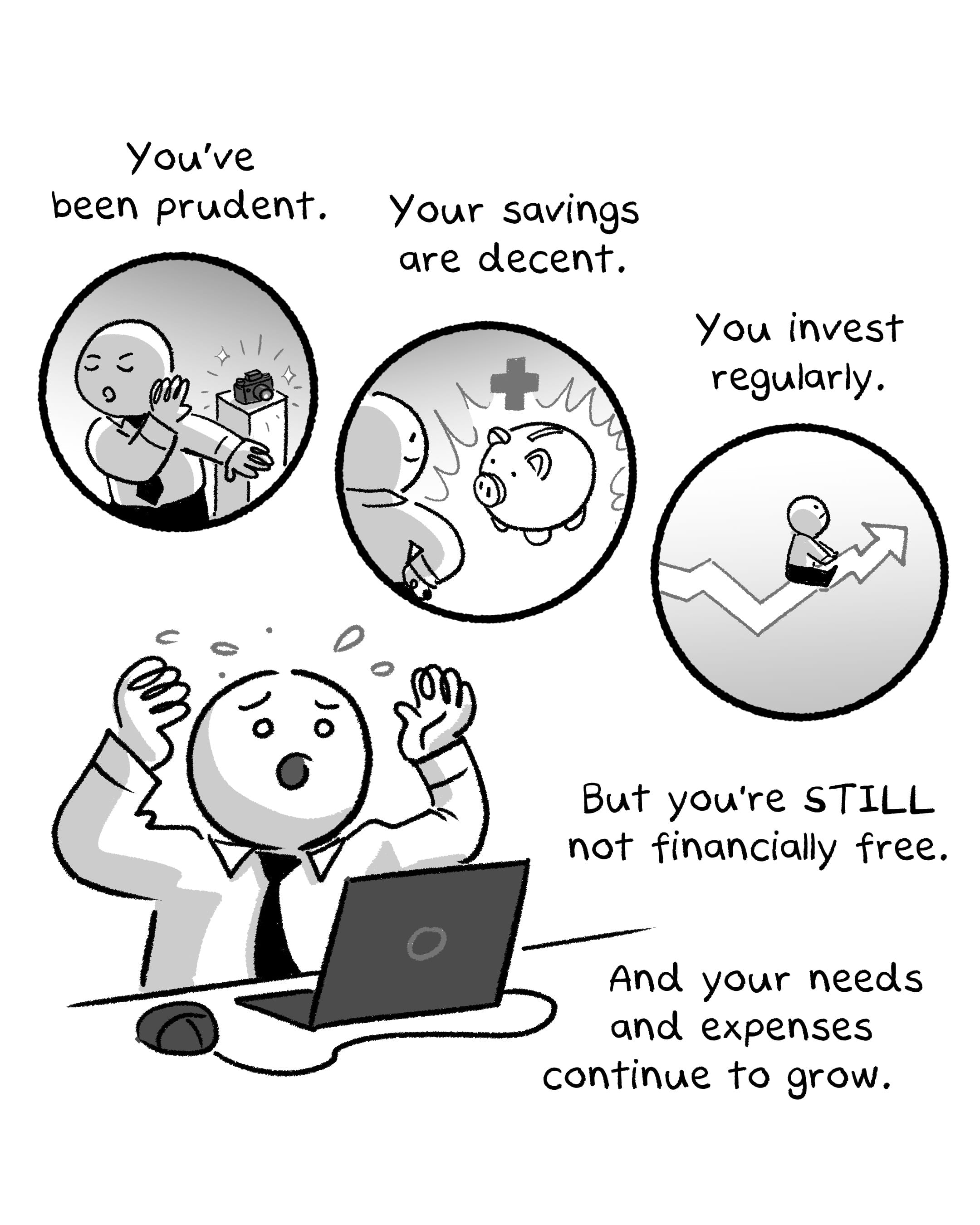 The Woke Salaryman comic strip on Singapore and Millennials Face the Same Problem