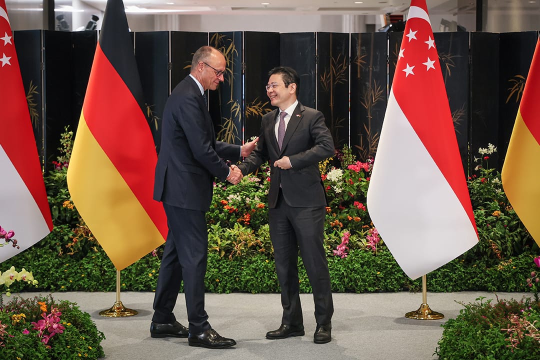 PM Lawrence Wong at the Joint Press Conference with Federal Chancellor of the Federal Republic of Germany Friedrich Merz 