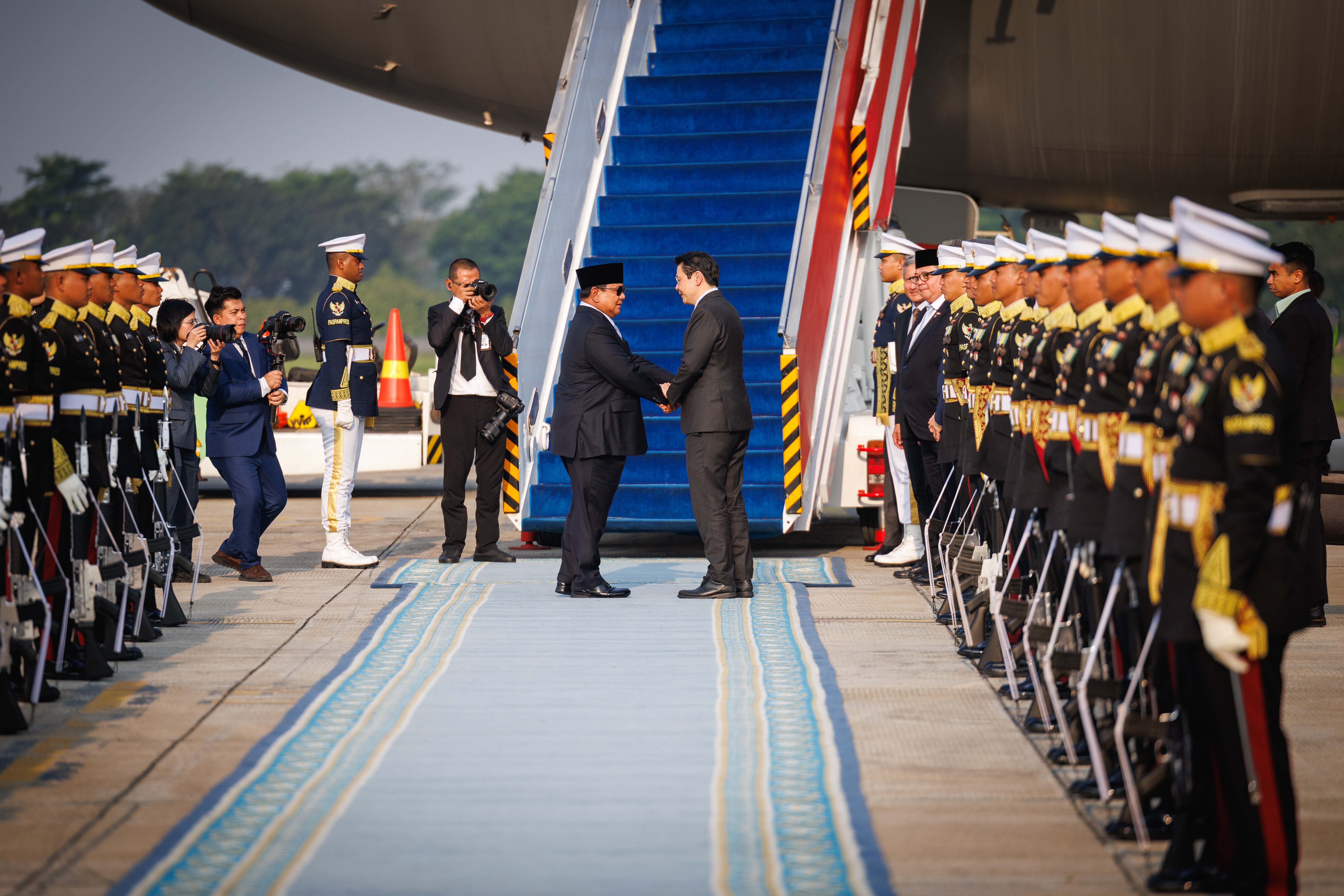 PM Wong and Indonesian President Prabowo Subianto