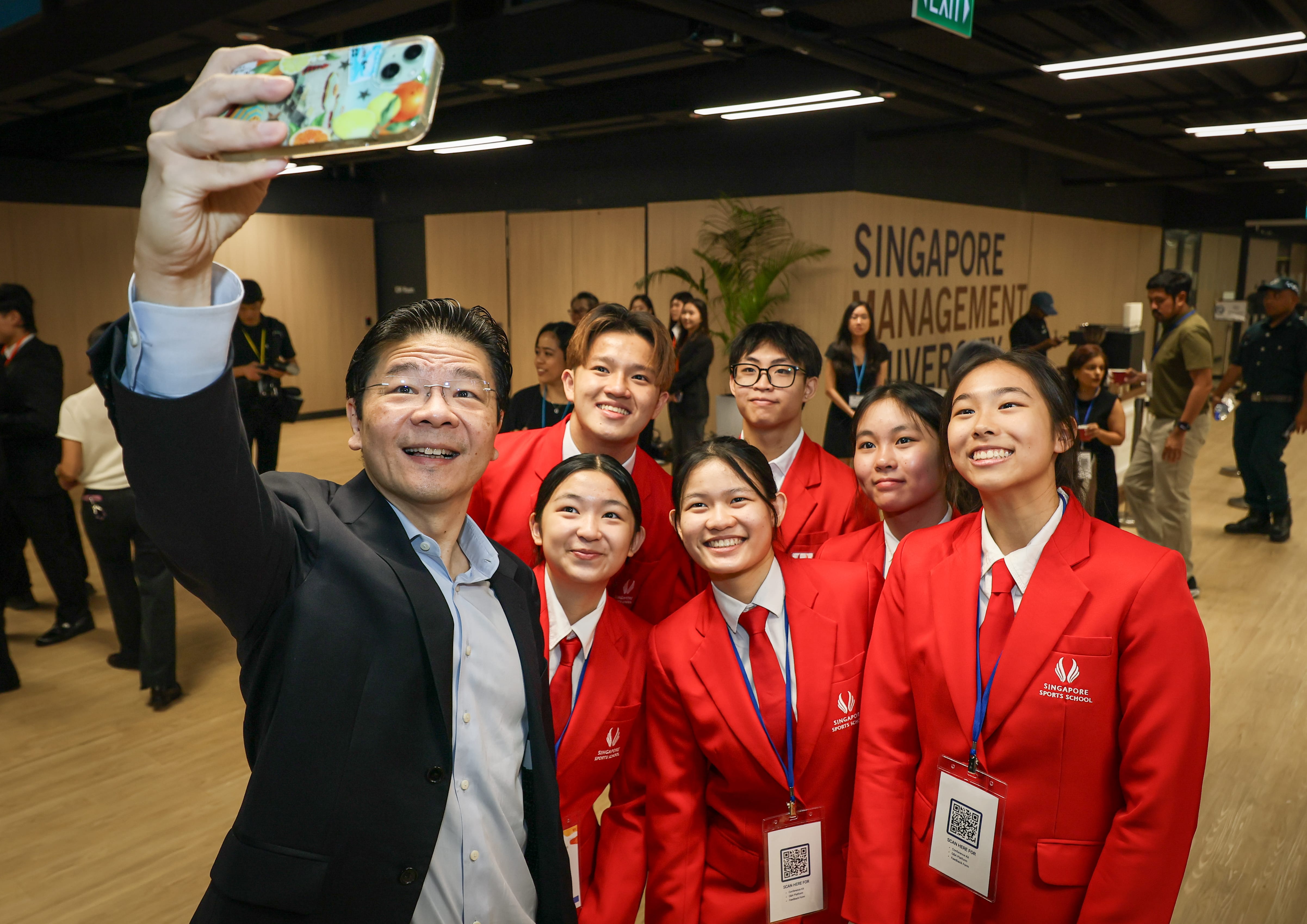 Prime Minister and Minister for Finance Lawrence Wong at the SGLaw200 Youth Forum.