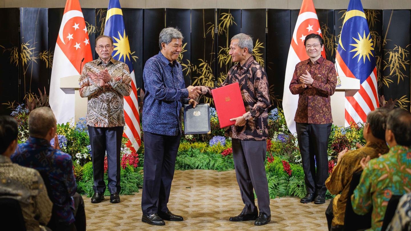 PM Wong witnessed the exchange of MOU on Health Cooperation.