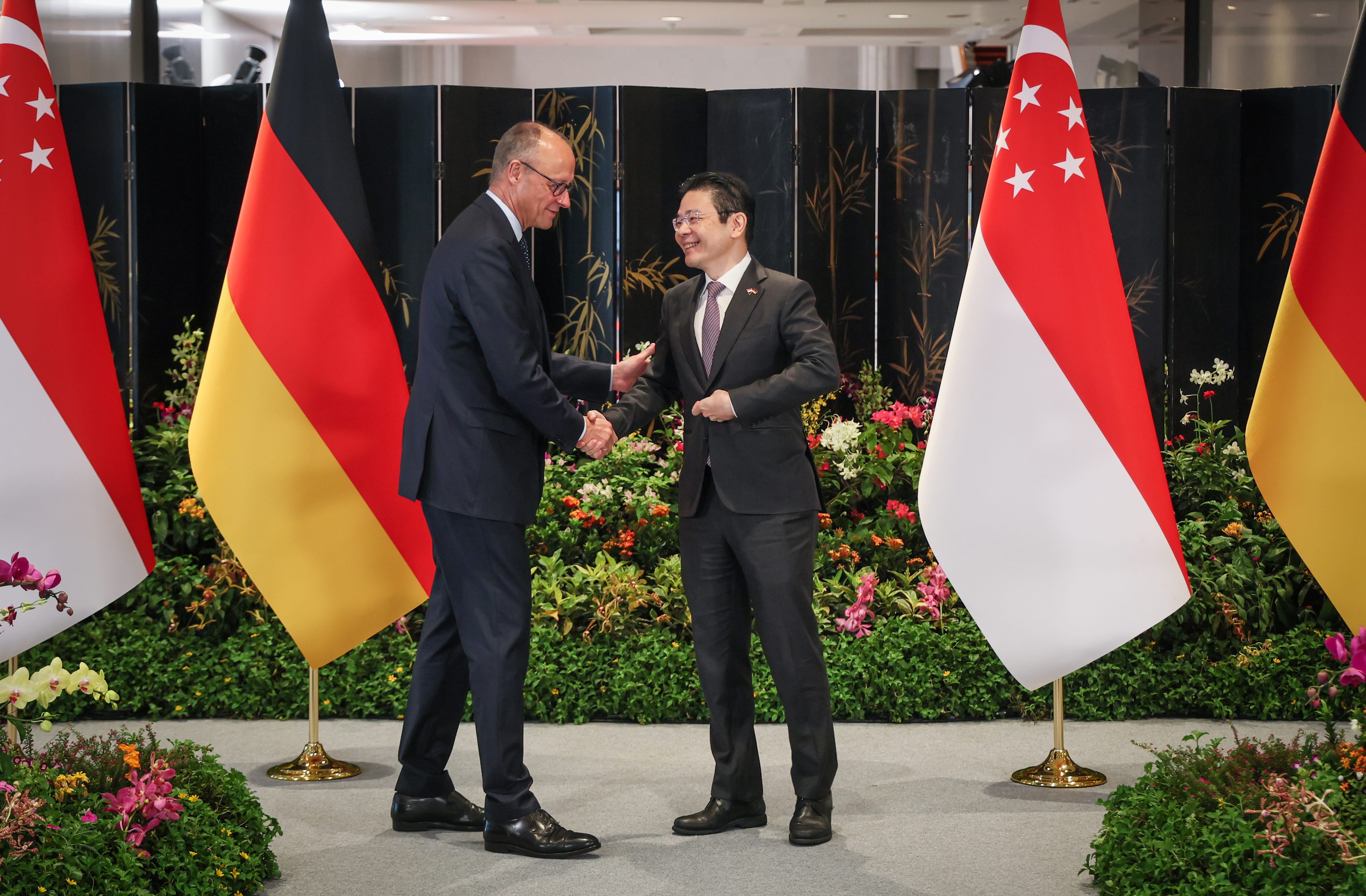 Photo of PM Wong and Chancellor Merz