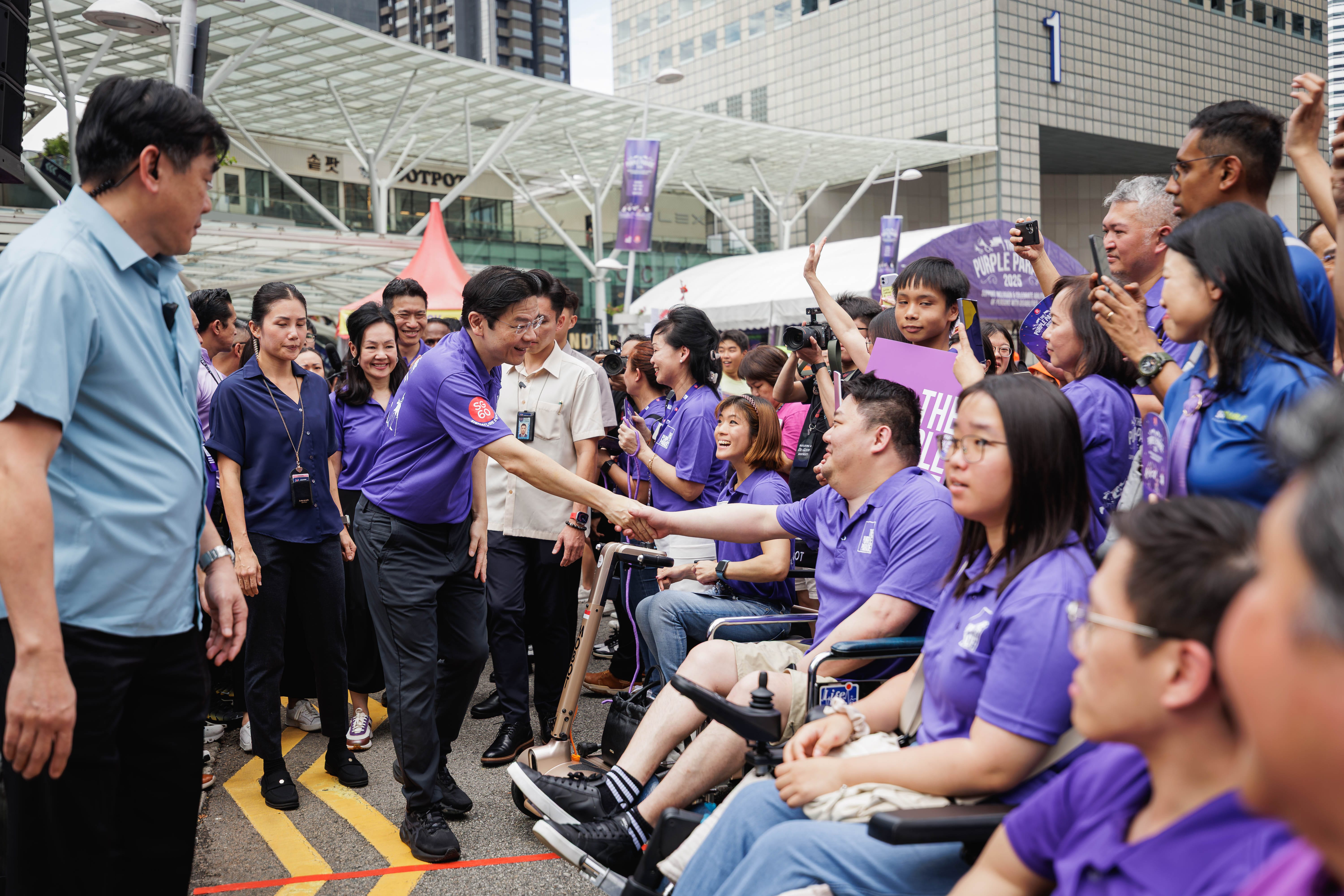 PM Lawrence Wong at the Purple Parade 2025