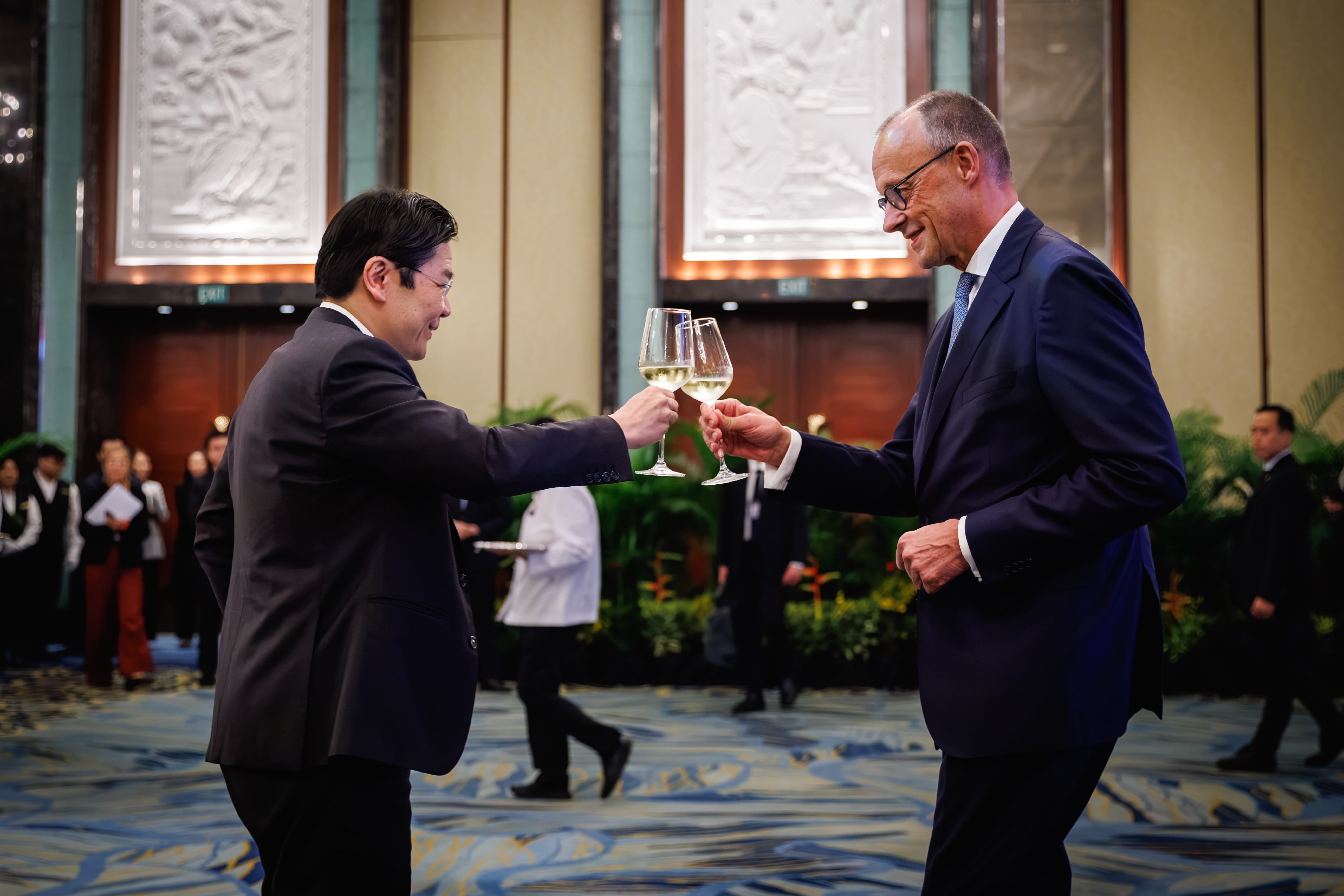 Photo of PM Wong and Chancellor Merz