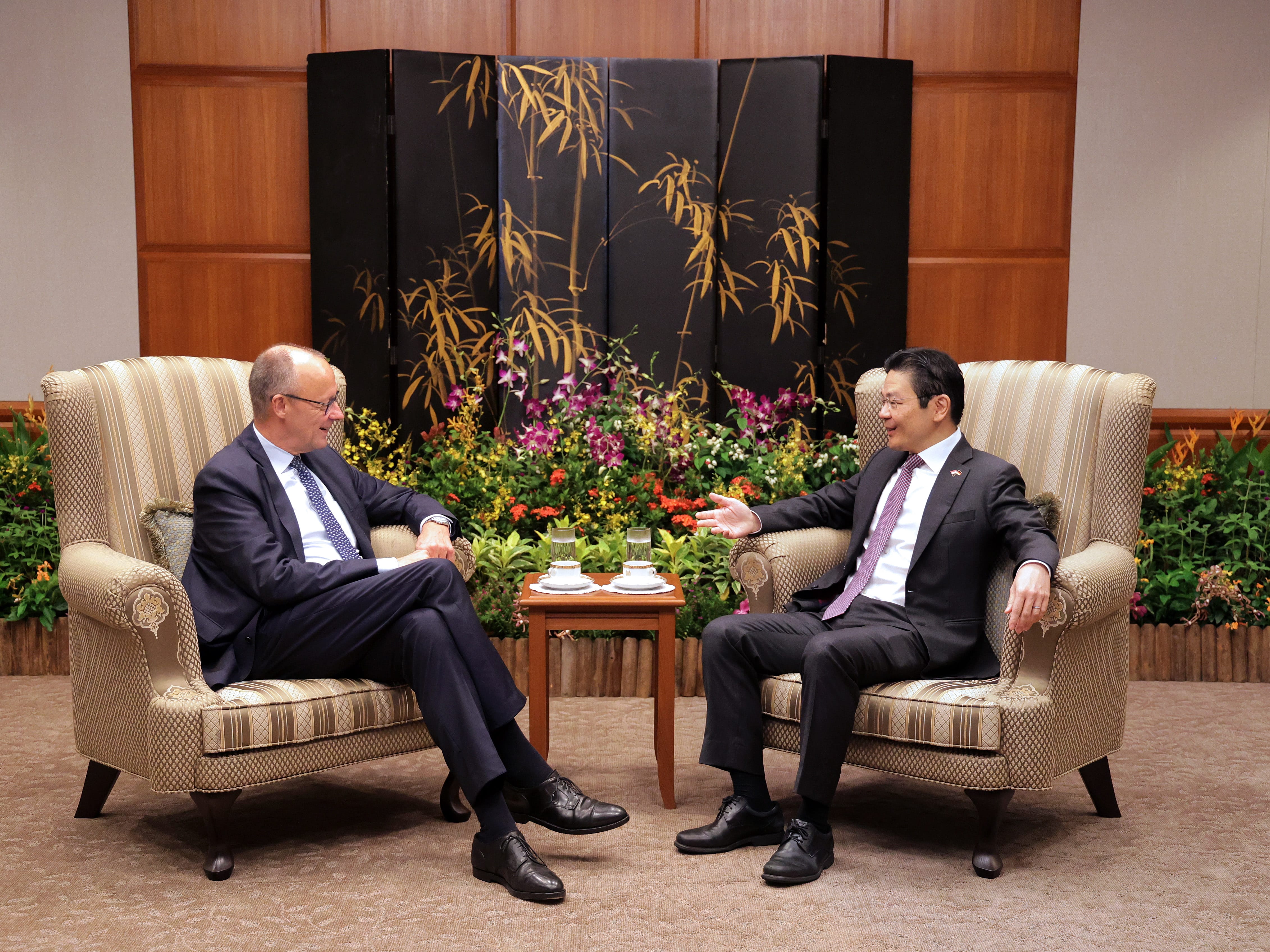Photo of PM Wong and Chancellor Merz