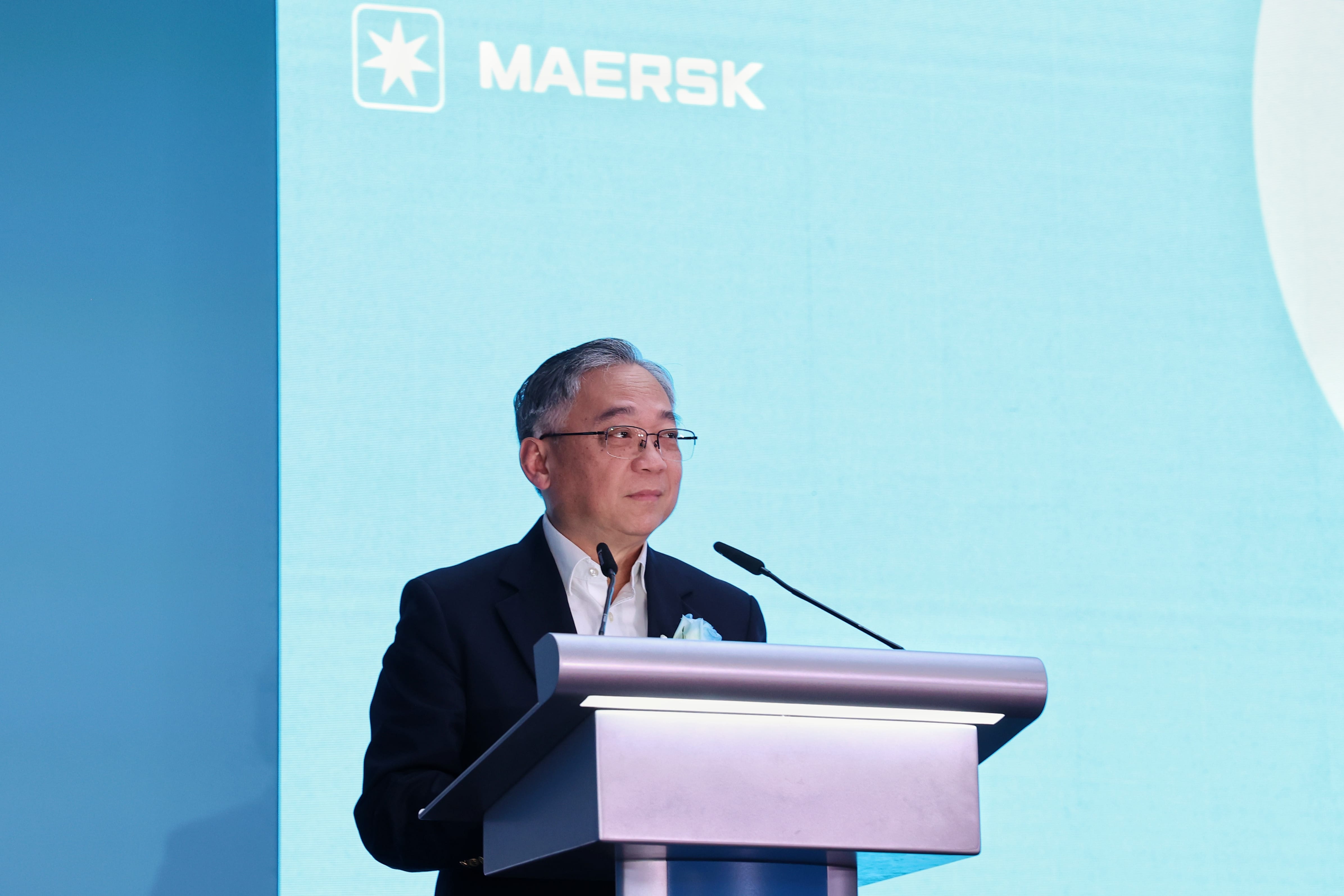 DPM Gan Kim Yong at the Maersk's World Gateway II Opening Ceremony