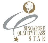 Singapore Quality Class Star logo featuring a gold lion head and silver swoosh.