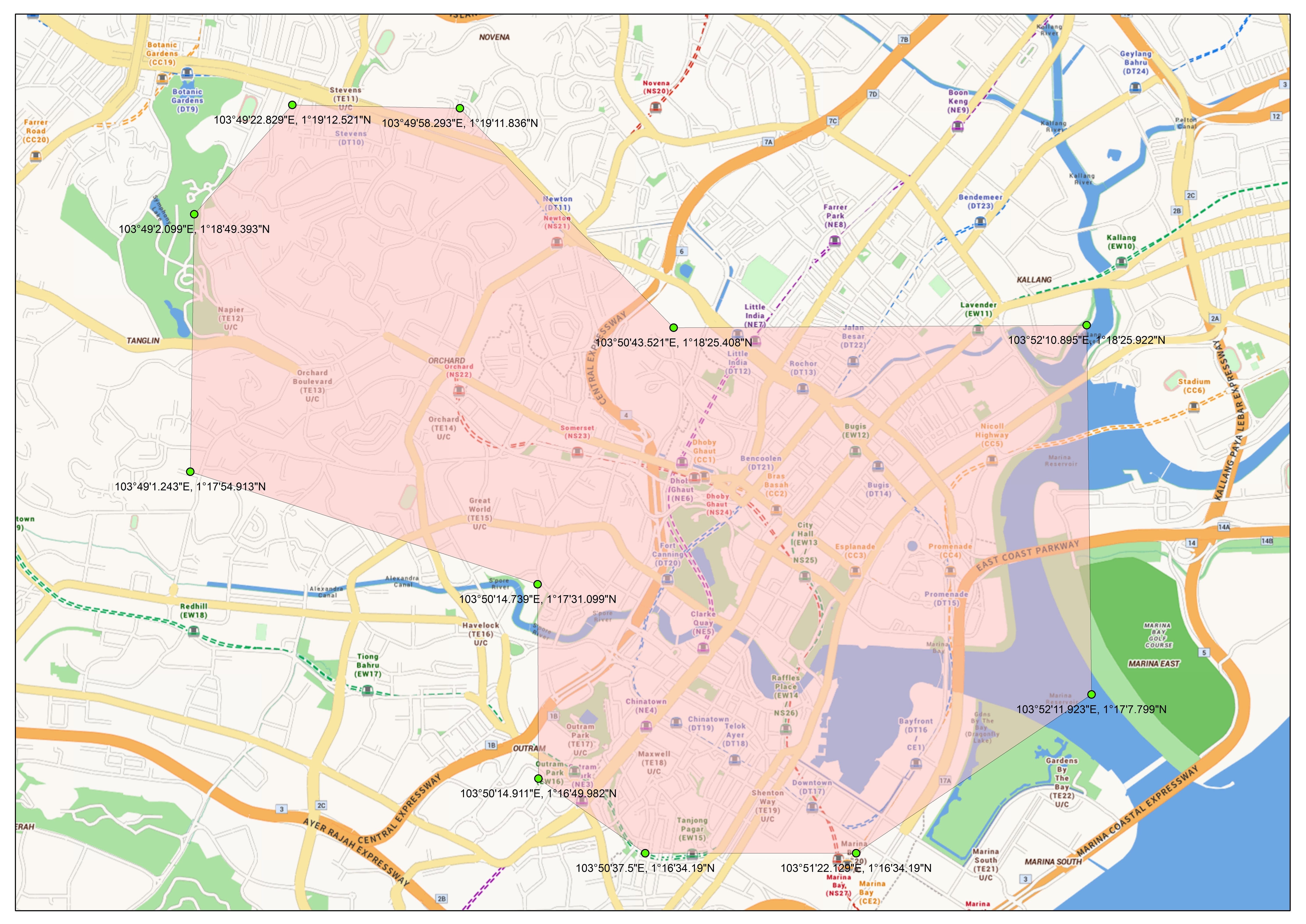 Map of Temporary Restricted Area
