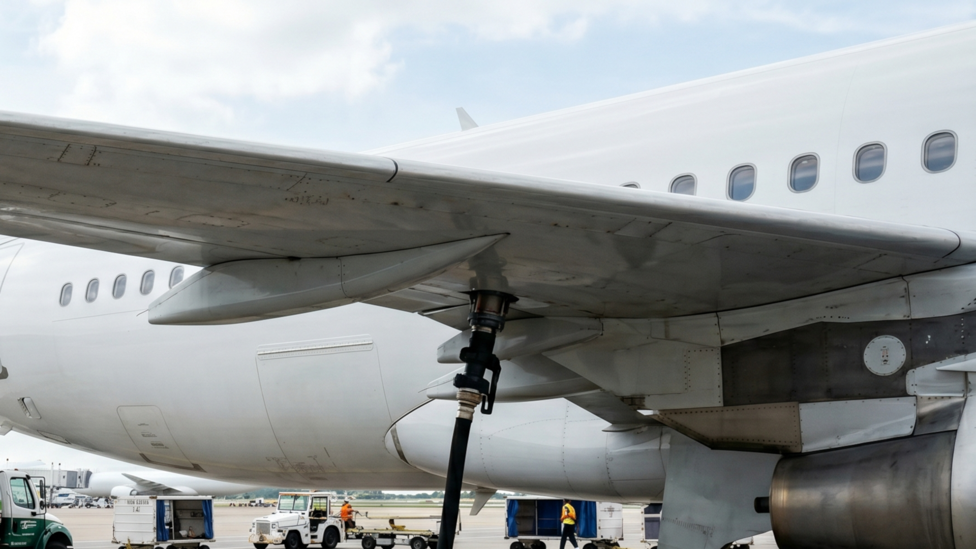 aircraft being refuelled